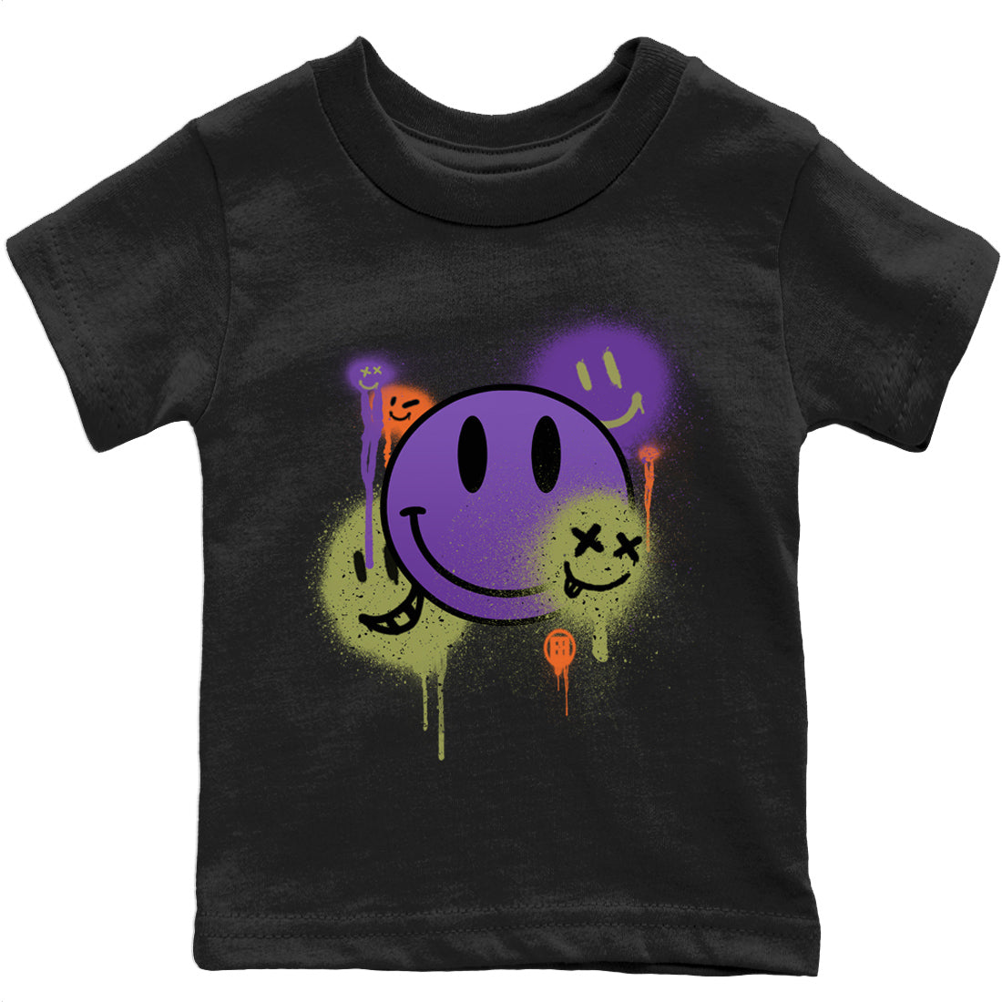 Smile Painting Kids Tops - Air Jordan 4 Canyon Purple