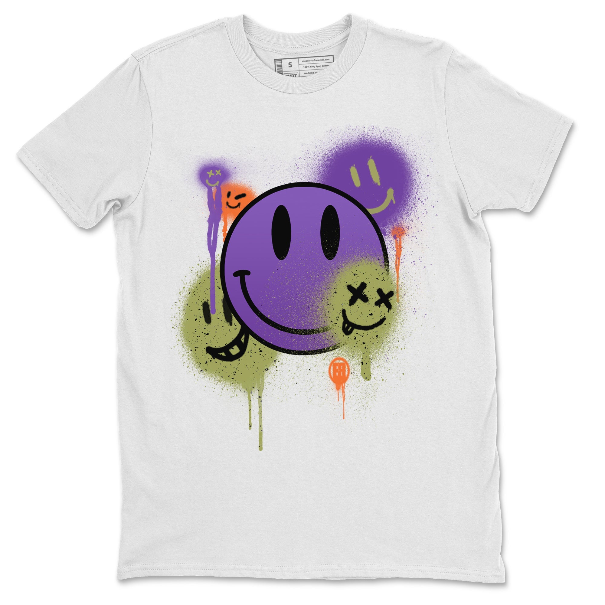 Smile Painting Unisex Tops - Air Jordan 4 Canyon Purple