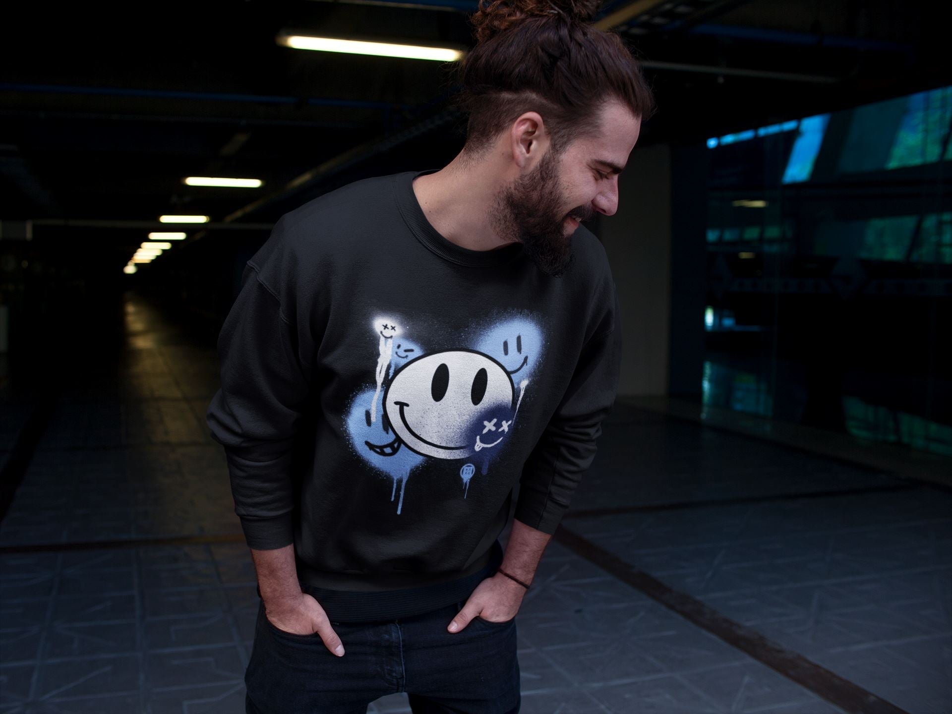 Smile Painting Unisex Tops - Air Jordan 6 UNC