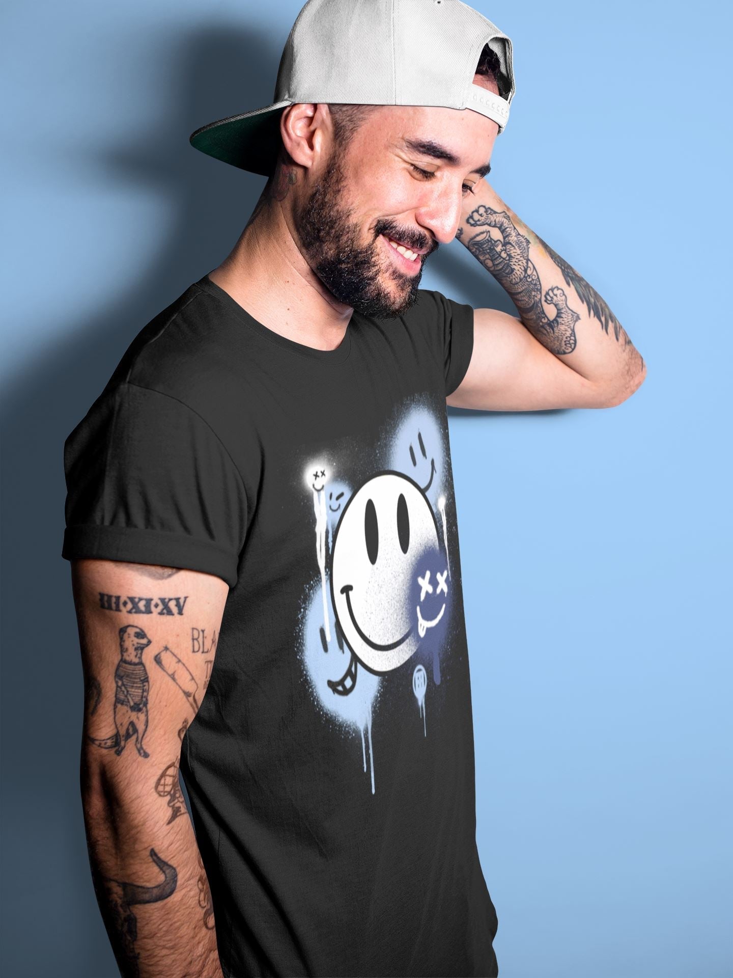 Smile Painting Unisex Tops - Air Jordan 6 UNC