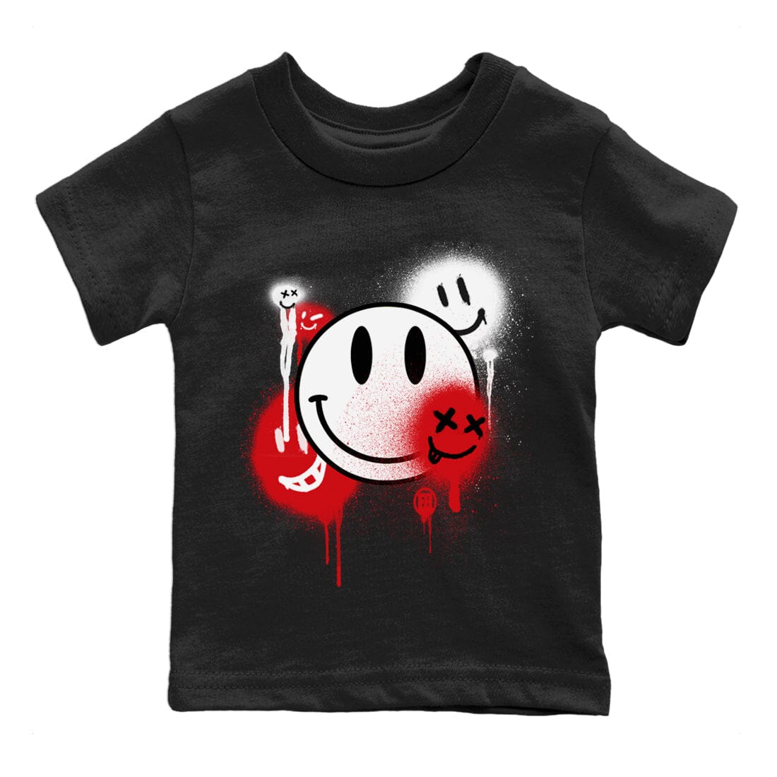 Smile Painting Kids Tops - Air Jordan 5 Fire Red