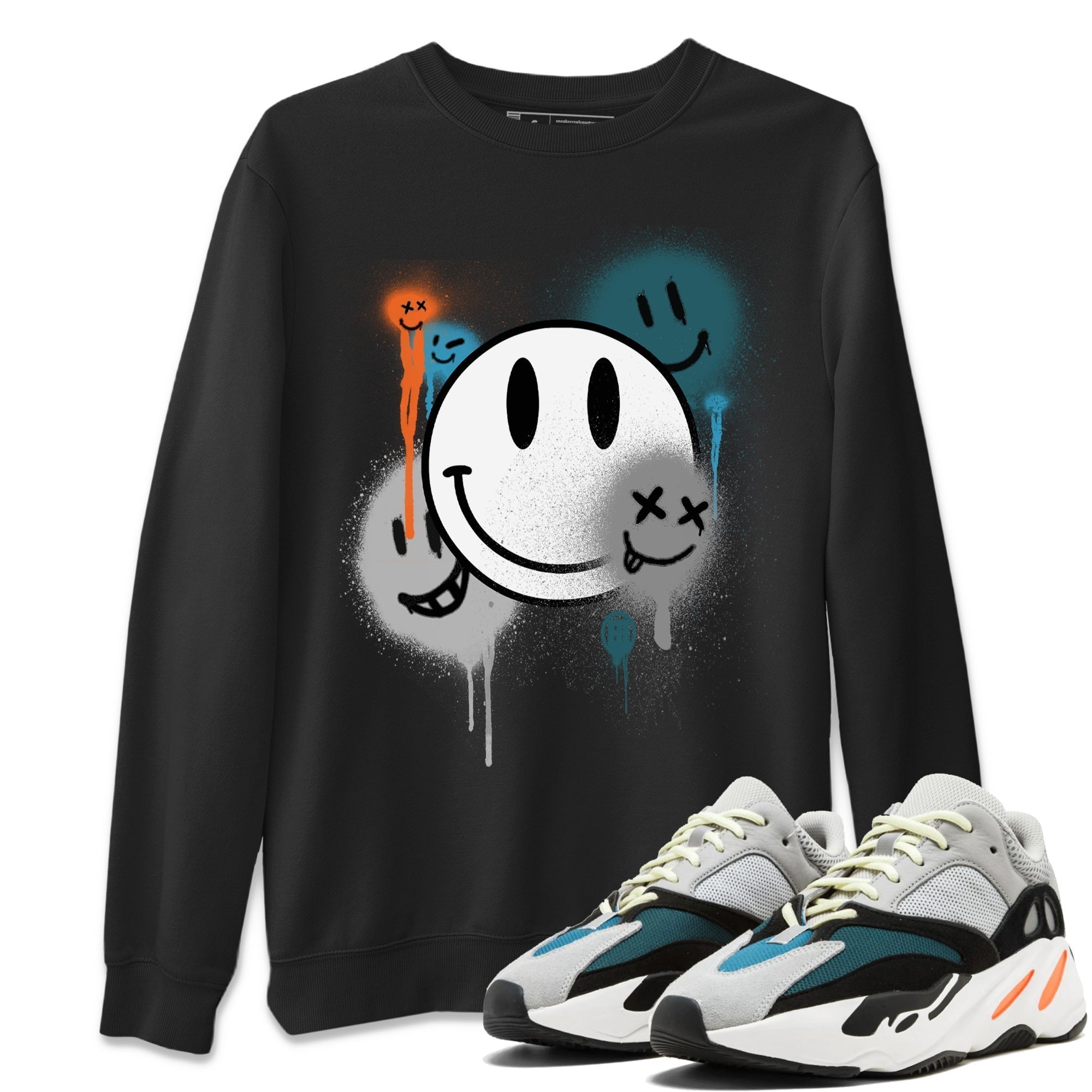 Smile Painting Unisex Tops - Yeezy 700 Wave Runner