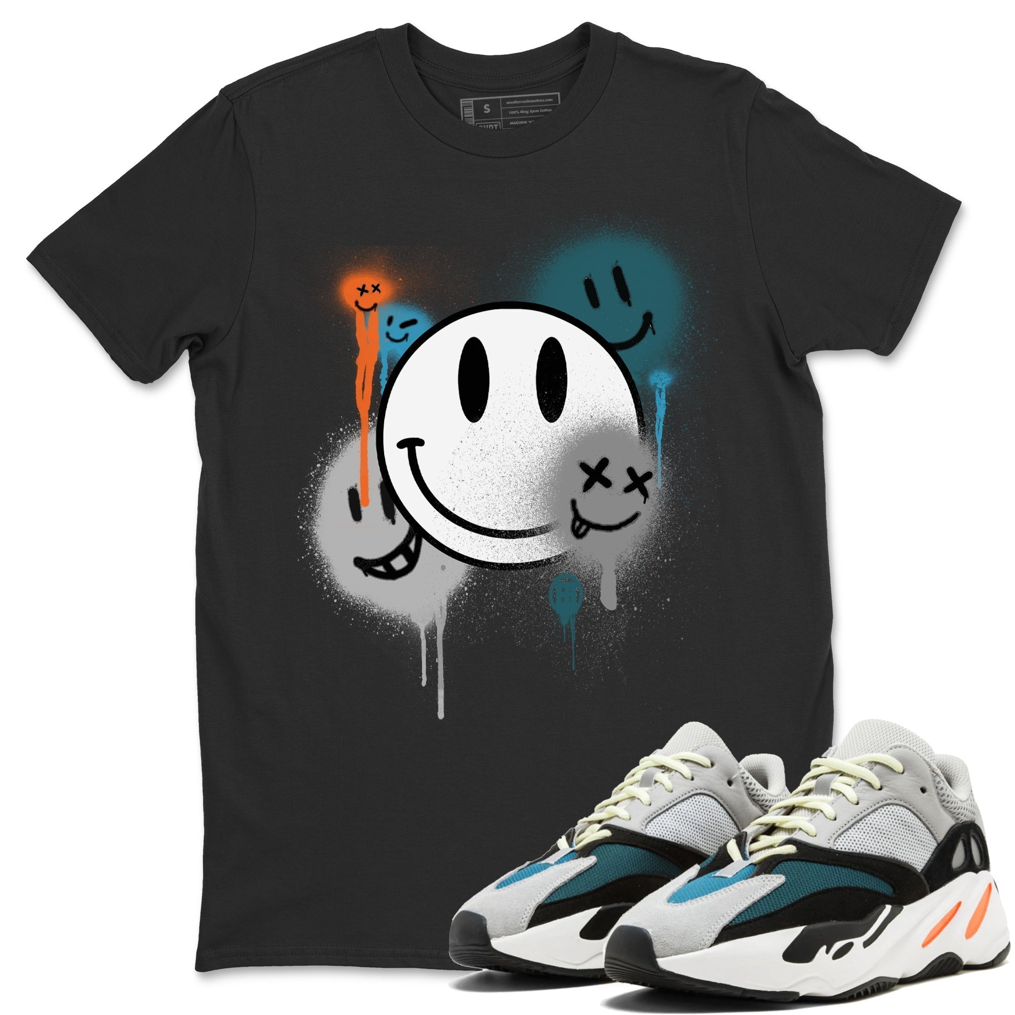 Smile Painting Unisex Tops - Yeezy 700 Wave Runner