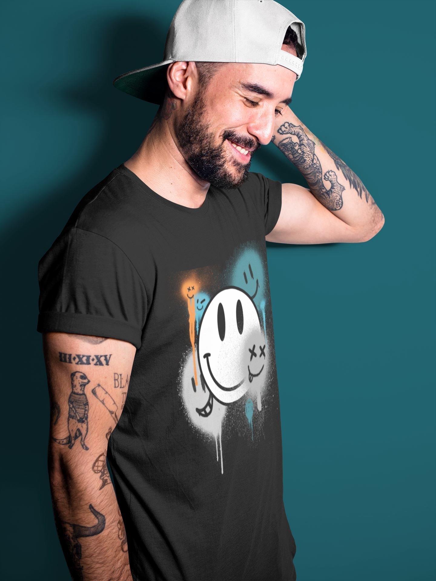 Smile Painting Unisex Tops - Yeezy 700 Wave Runner