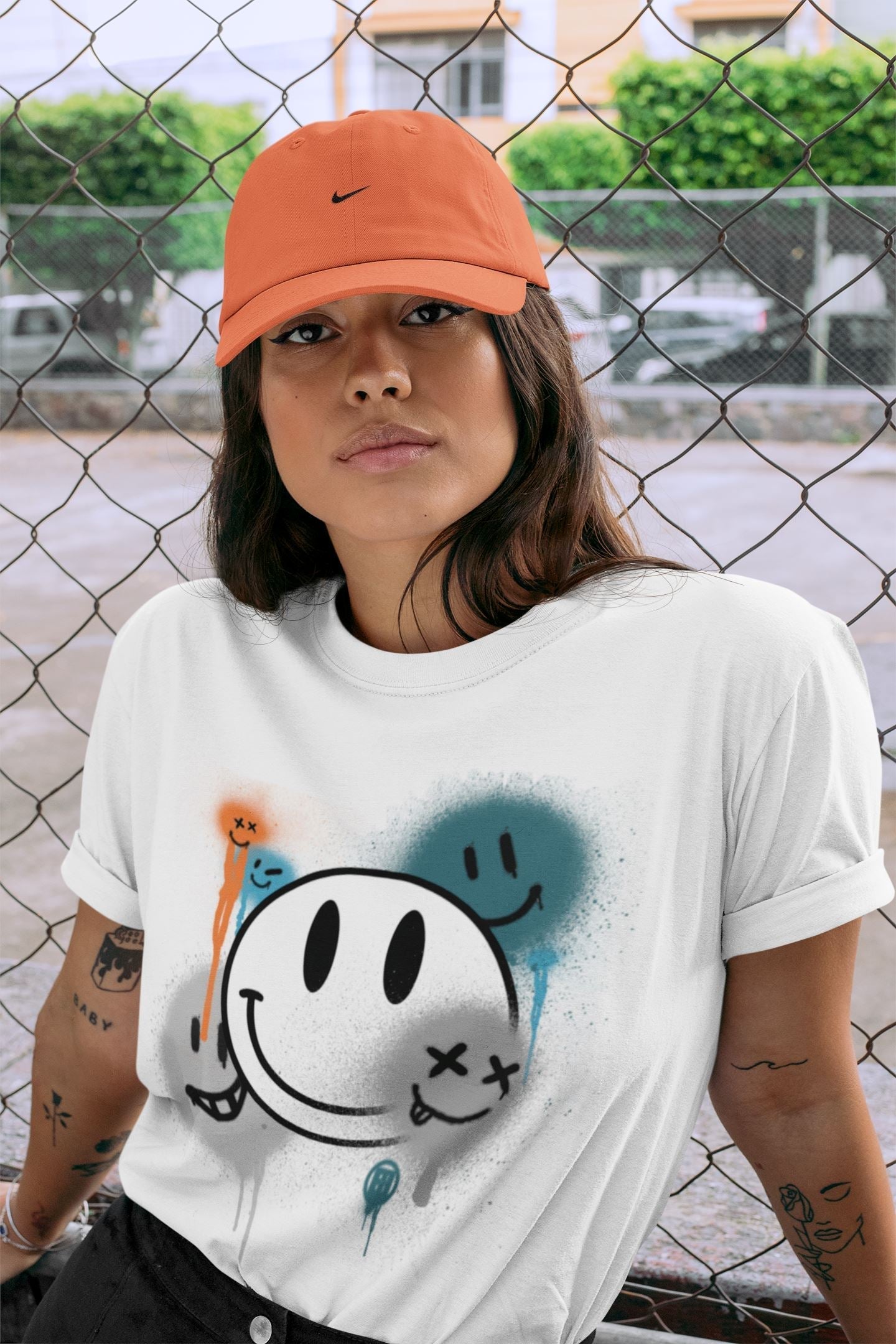 Smile Painting Unisex Tops - Yeezy 700 Wave Runner