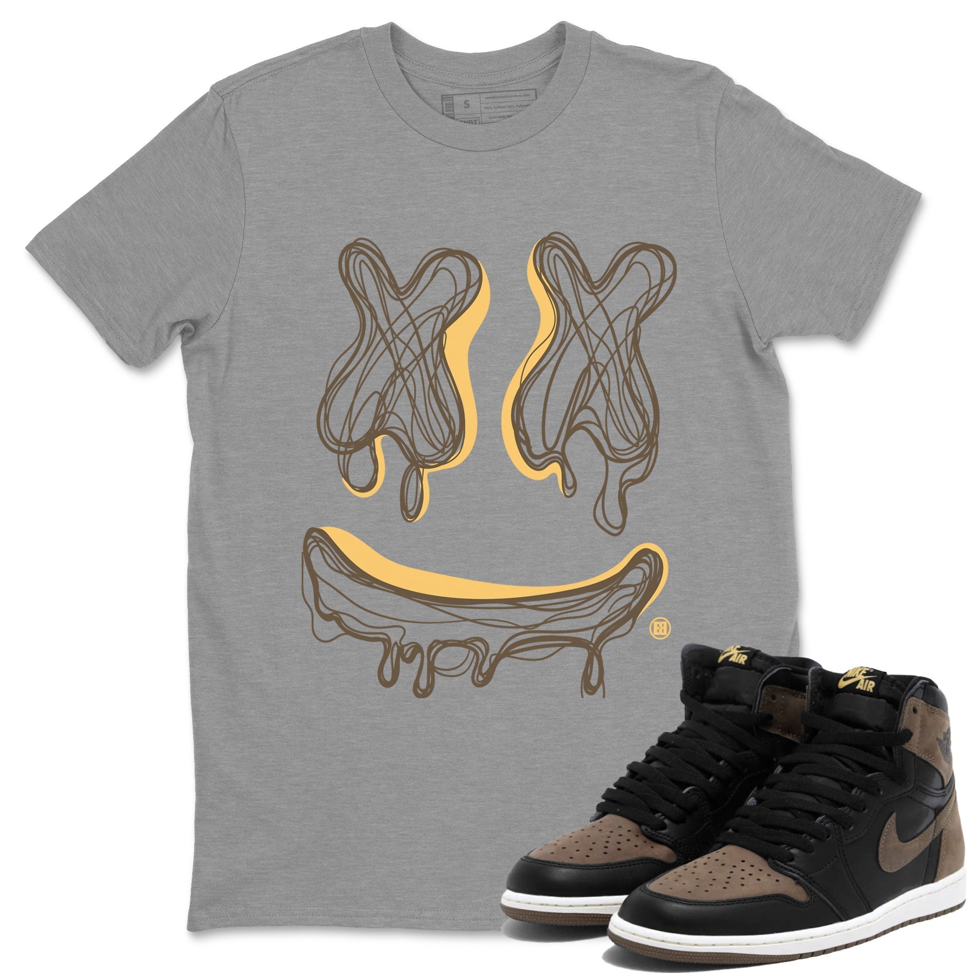 Smile Doodle snkmatch Tee - Air Jordan 1 Palomino