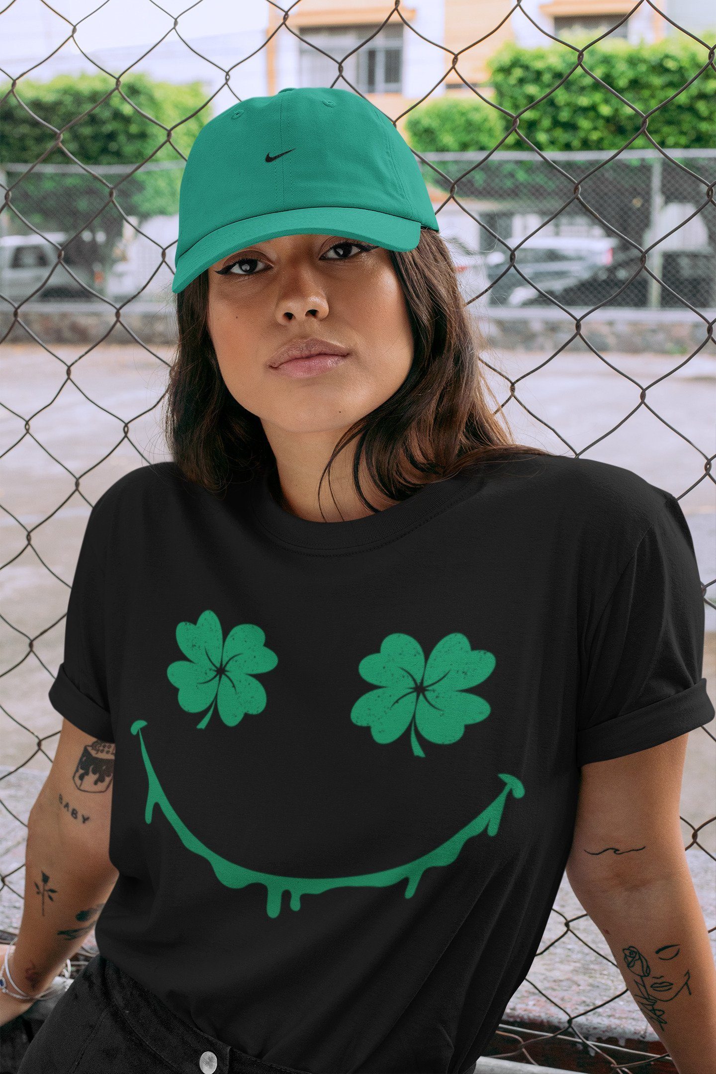 Smile Face Unisex Tops - Air Jordan 13 Lucky Green