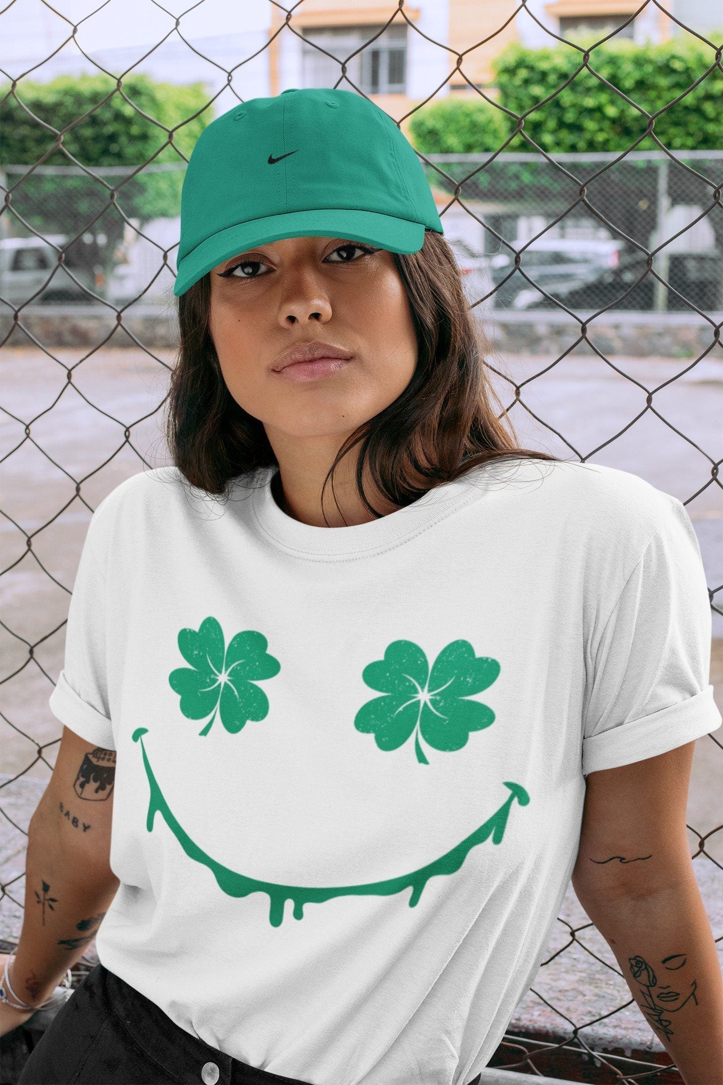 Smile Face Unisex Tops - Air Jordan 13 Lucky Green