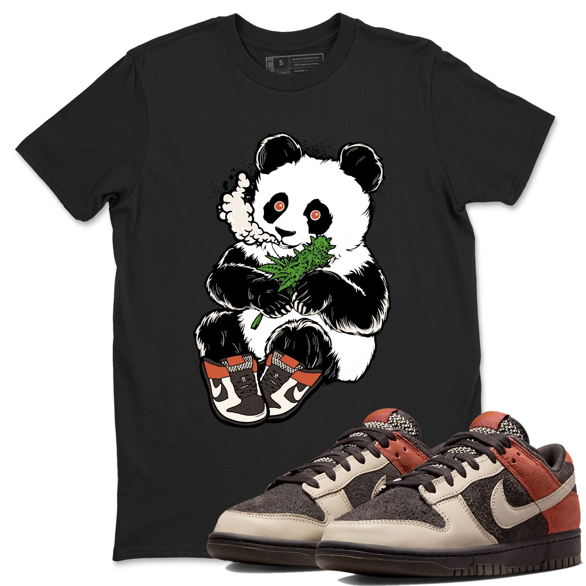 Smoking Panda snkmatch Tee - Dunk Red Panda