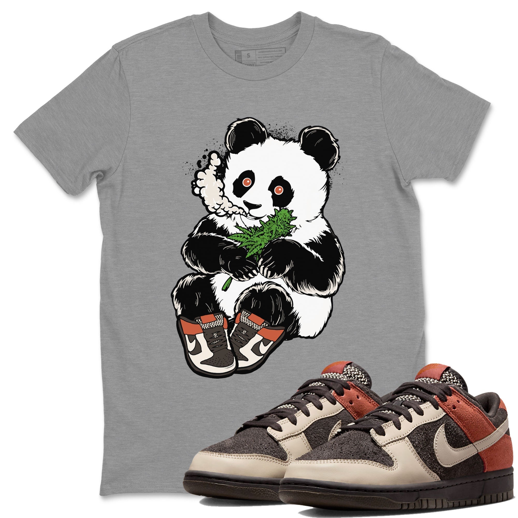 Smoking Panda snkmatch Tee - Dunk Red Panda