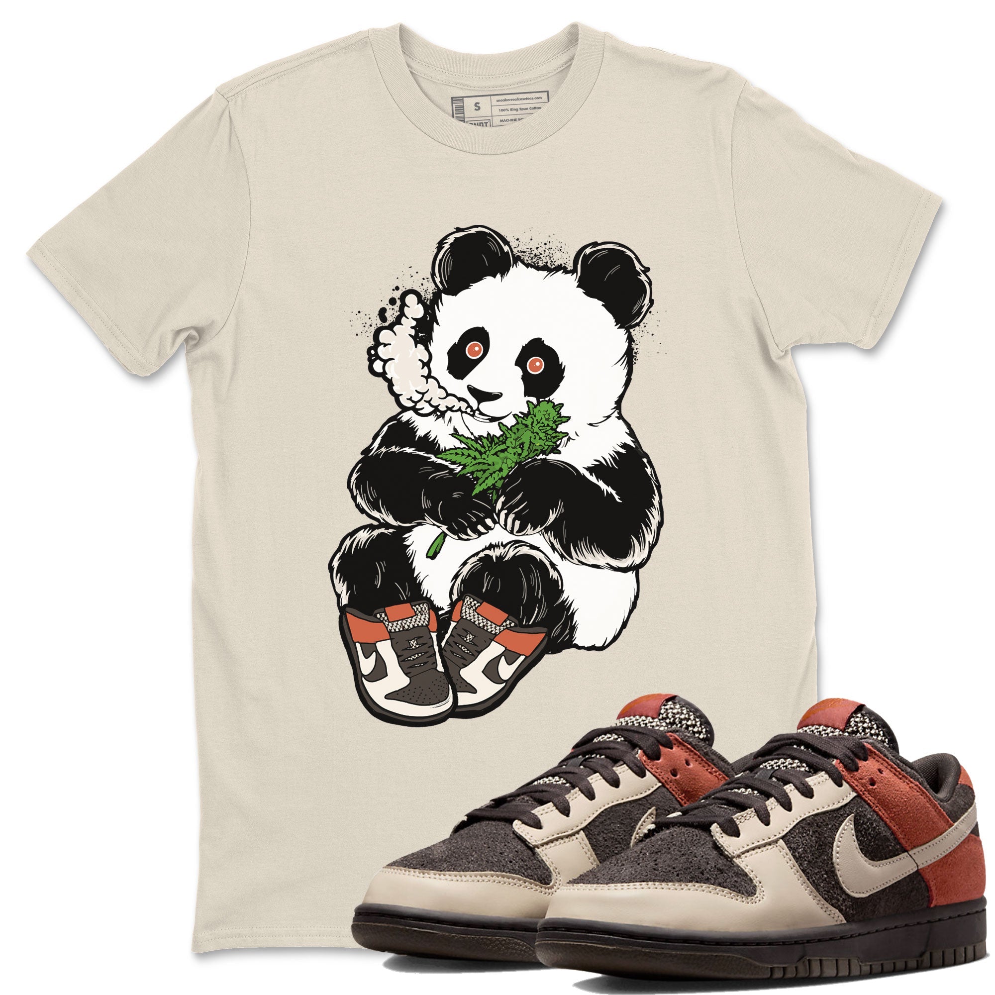 Smoking Panda snkmatch Tee - Dunk Red Panda