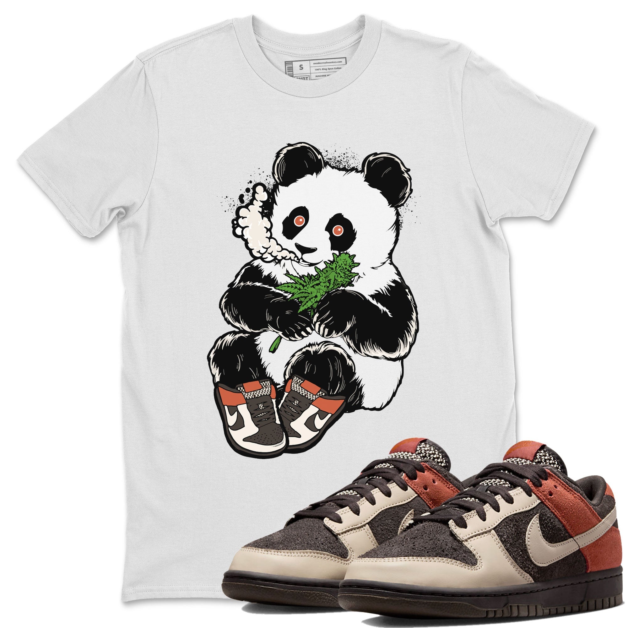 Smoking Panda snkmatch Tee - Dunk Red Panda
