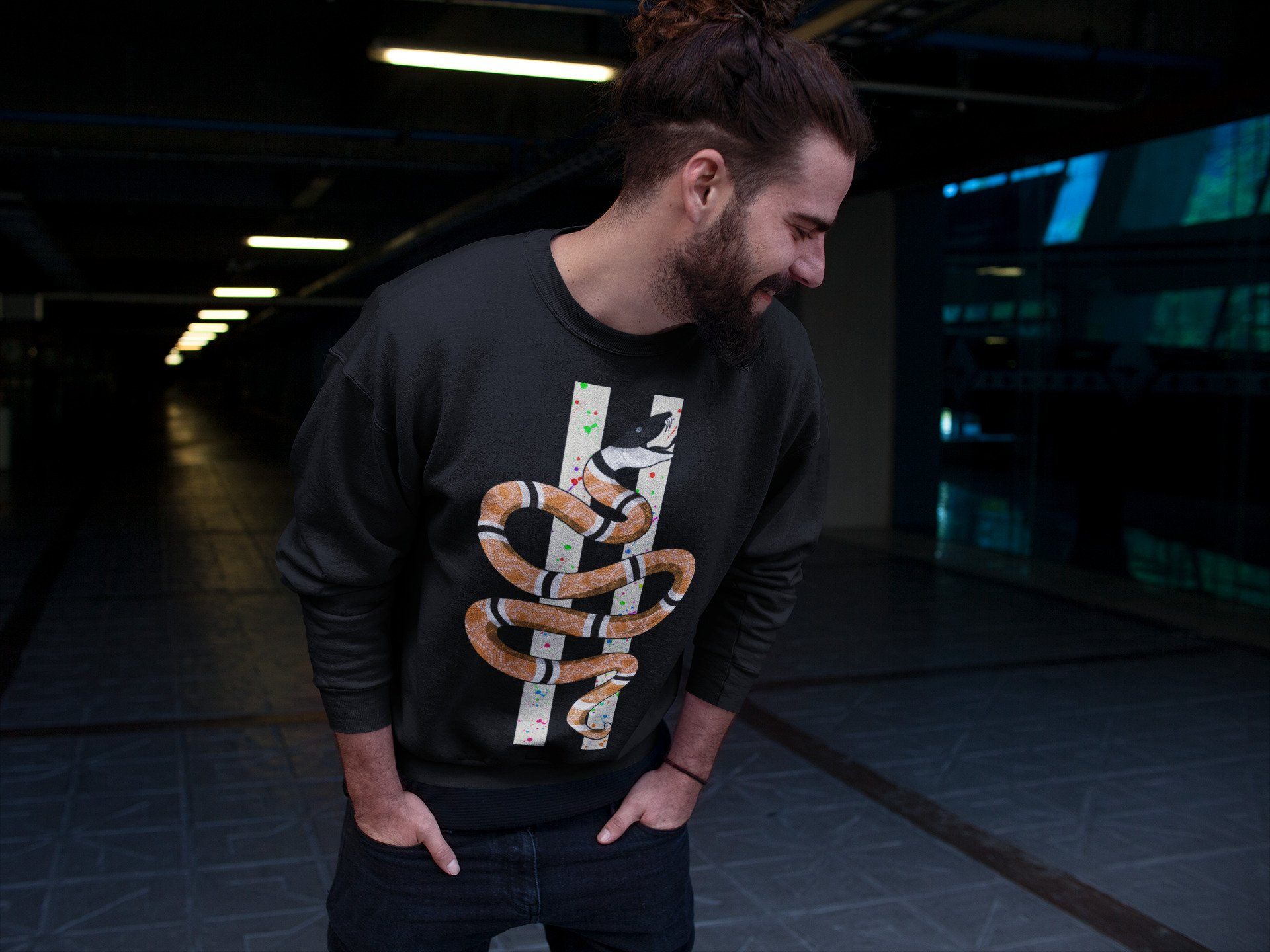 Snake Unisex Tops - Air Jordan 1 Brushstroke