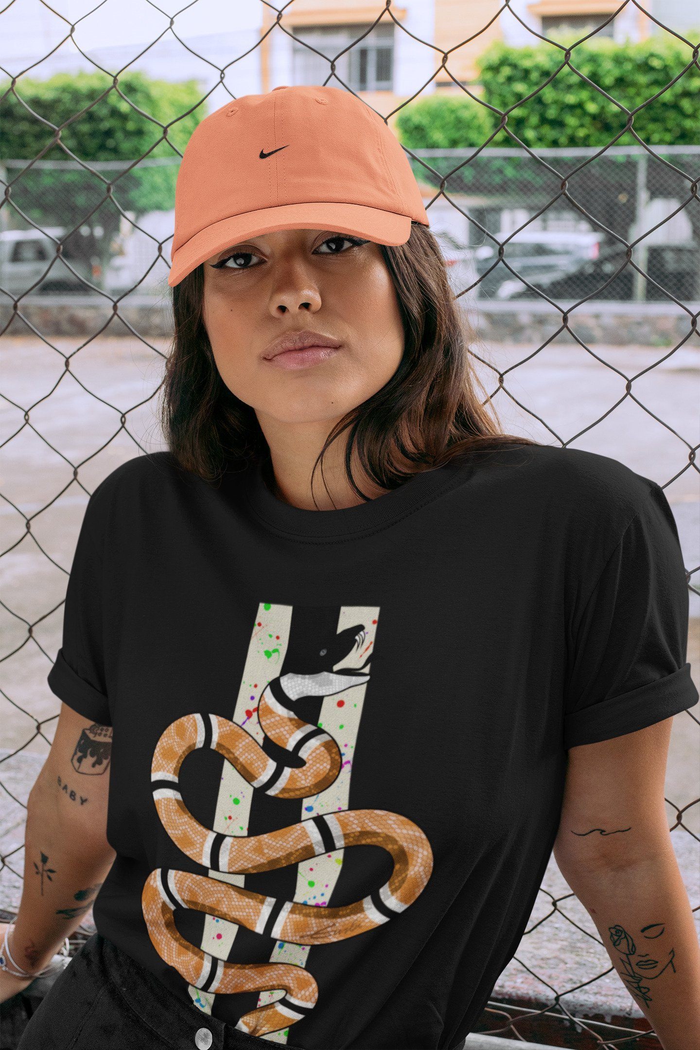 Snake Unisex Tops - Air Jordan 1 Brushstroke