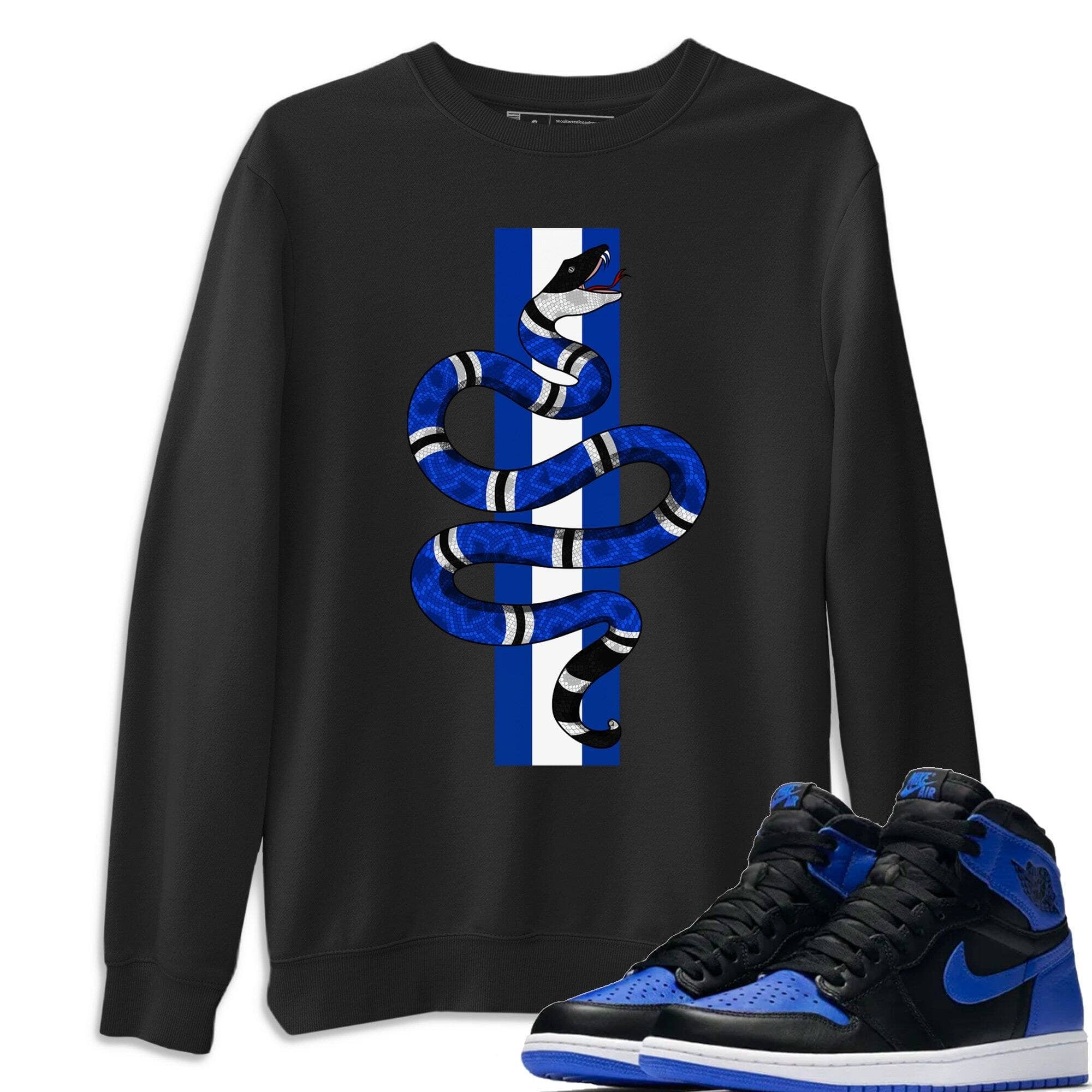 Snake Unisex Tops - Air Jordan 1 Royal Black