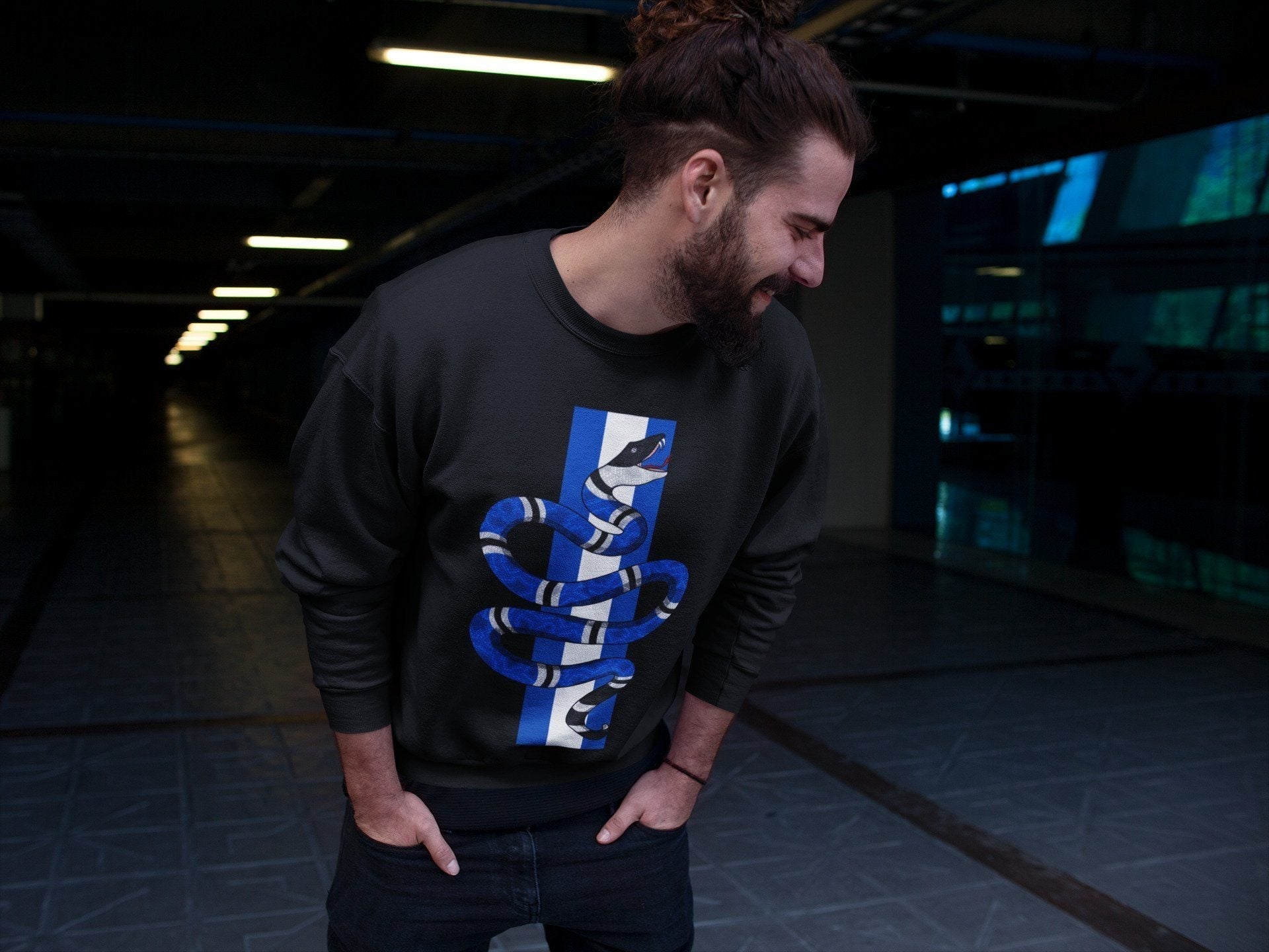 Snake Unisex Tops - Air Jordan 1 Royal Black