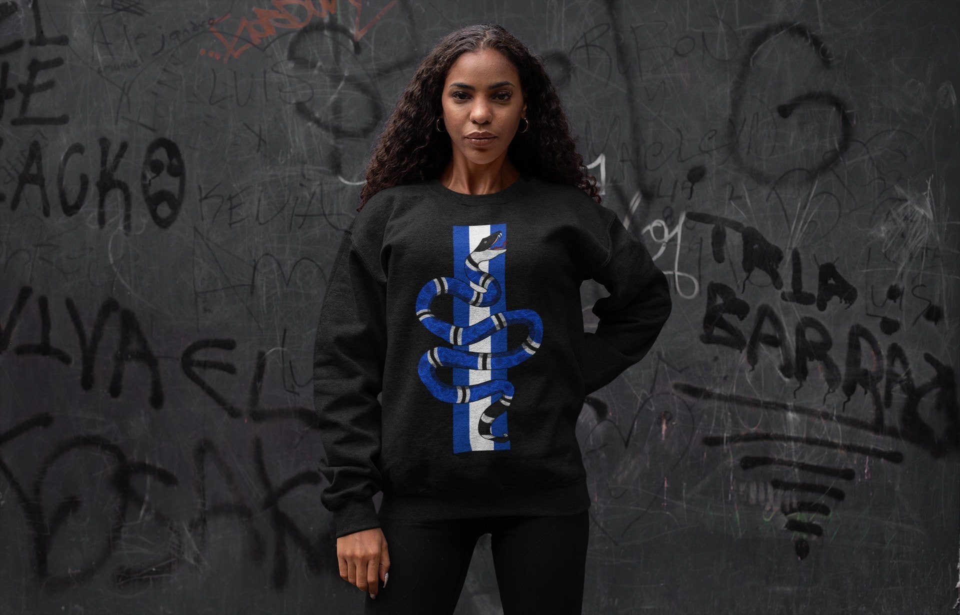 Snake Unisex Tops - Air Jordan 1 Royal Black