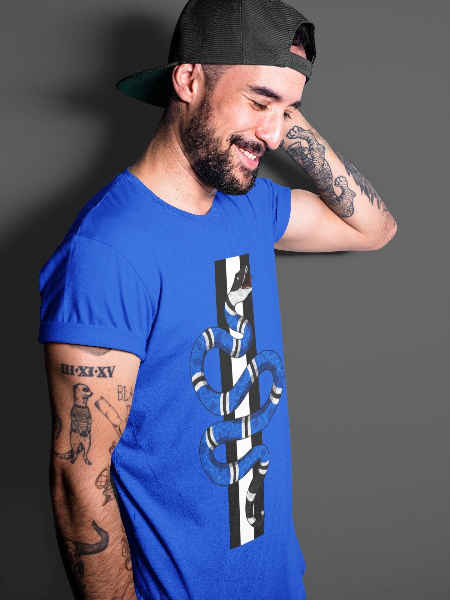 Snake Unisex Tops - Air Jordan 1 Royal Black