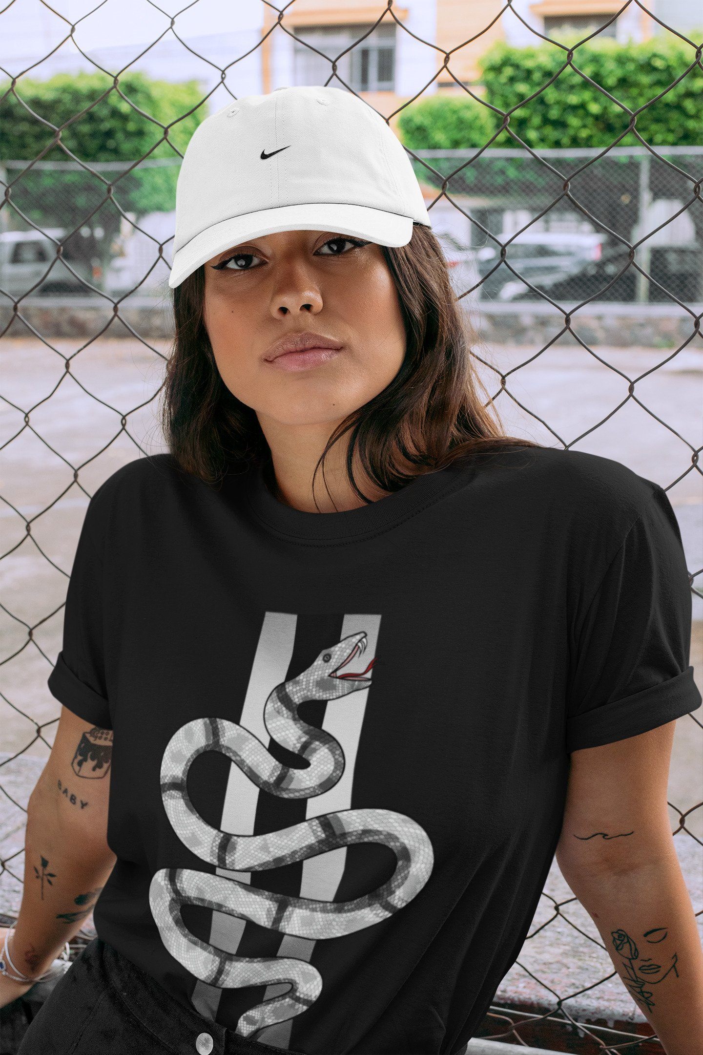 Snake Unisex Tops - Air Jordan 1 Silver Toe