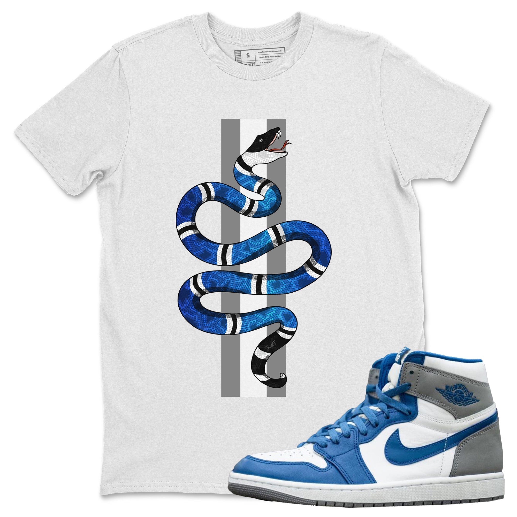Snake Unisex Tops - Air Jordan 1 True Blue