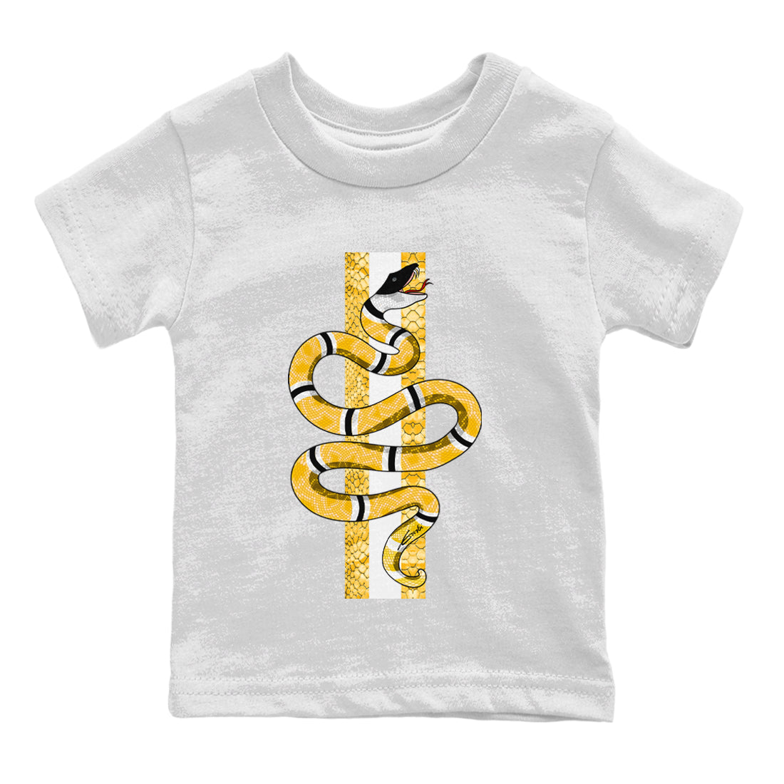 Snake Kids Tops - Air Jordan 11 Yellow Python