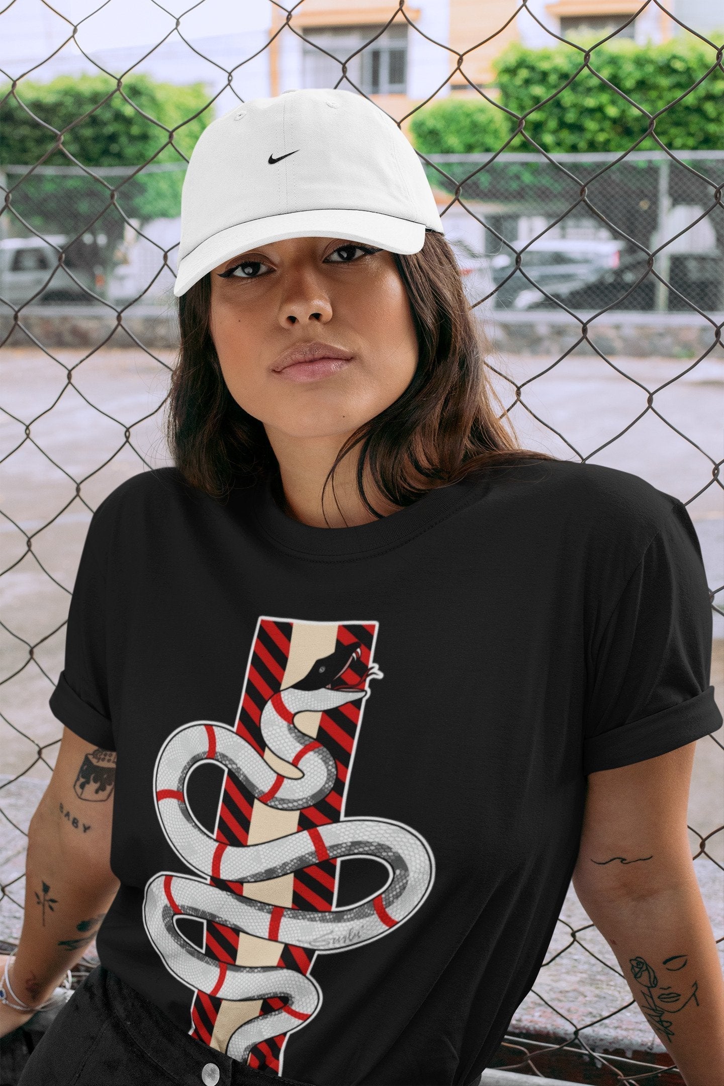 Snake Unisex Tops - Air Jordan 2 OFF-WHITE Varsity Red