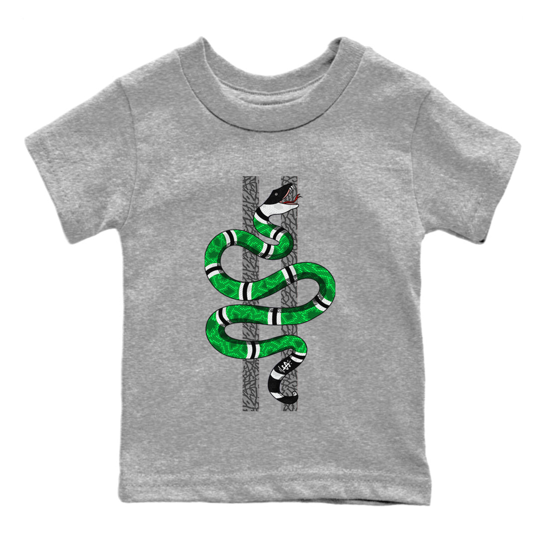 Snake Kids Tops - Air Jordan 3 Lucky Green