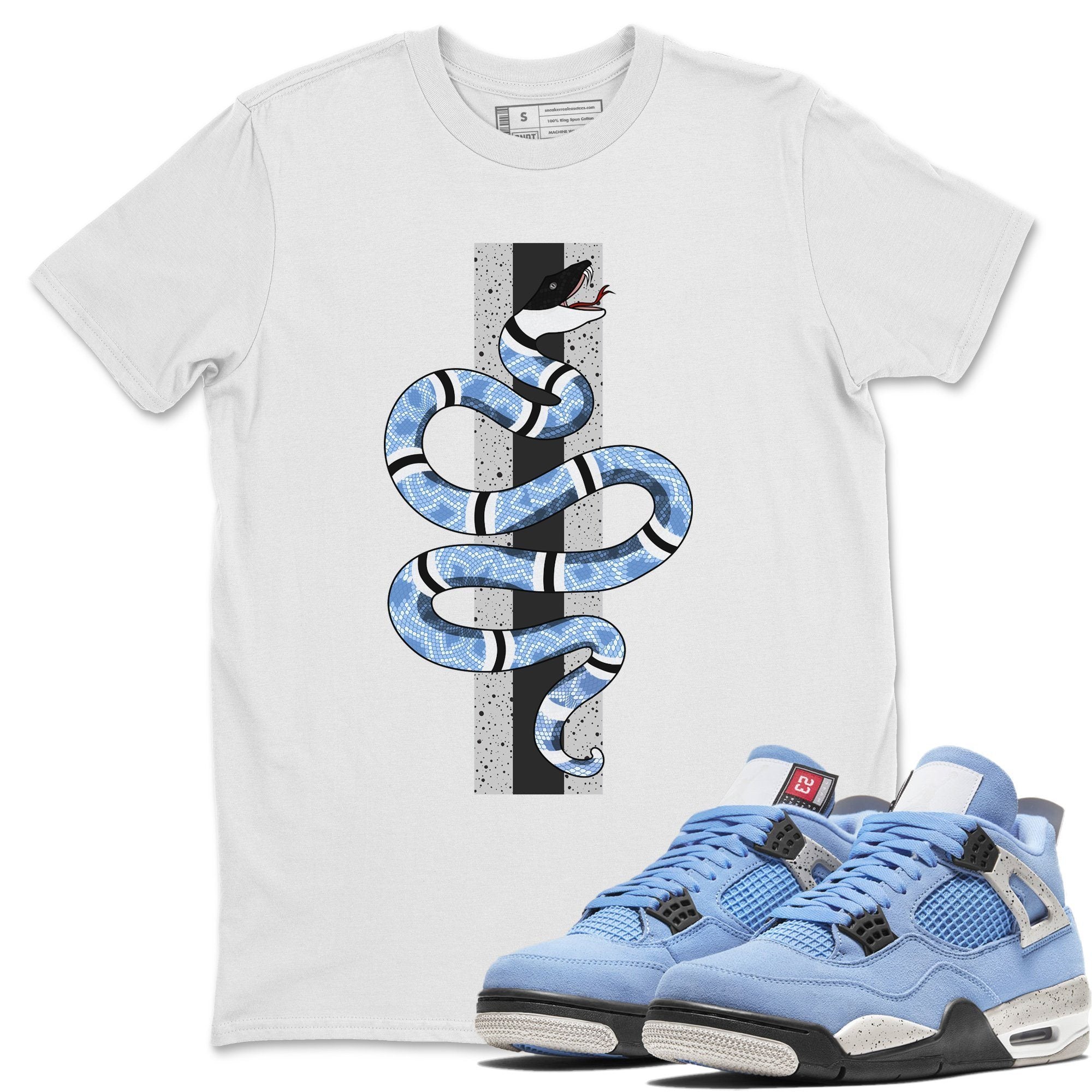 Snake Unisex Tops - Air Jordan 4 University Blue