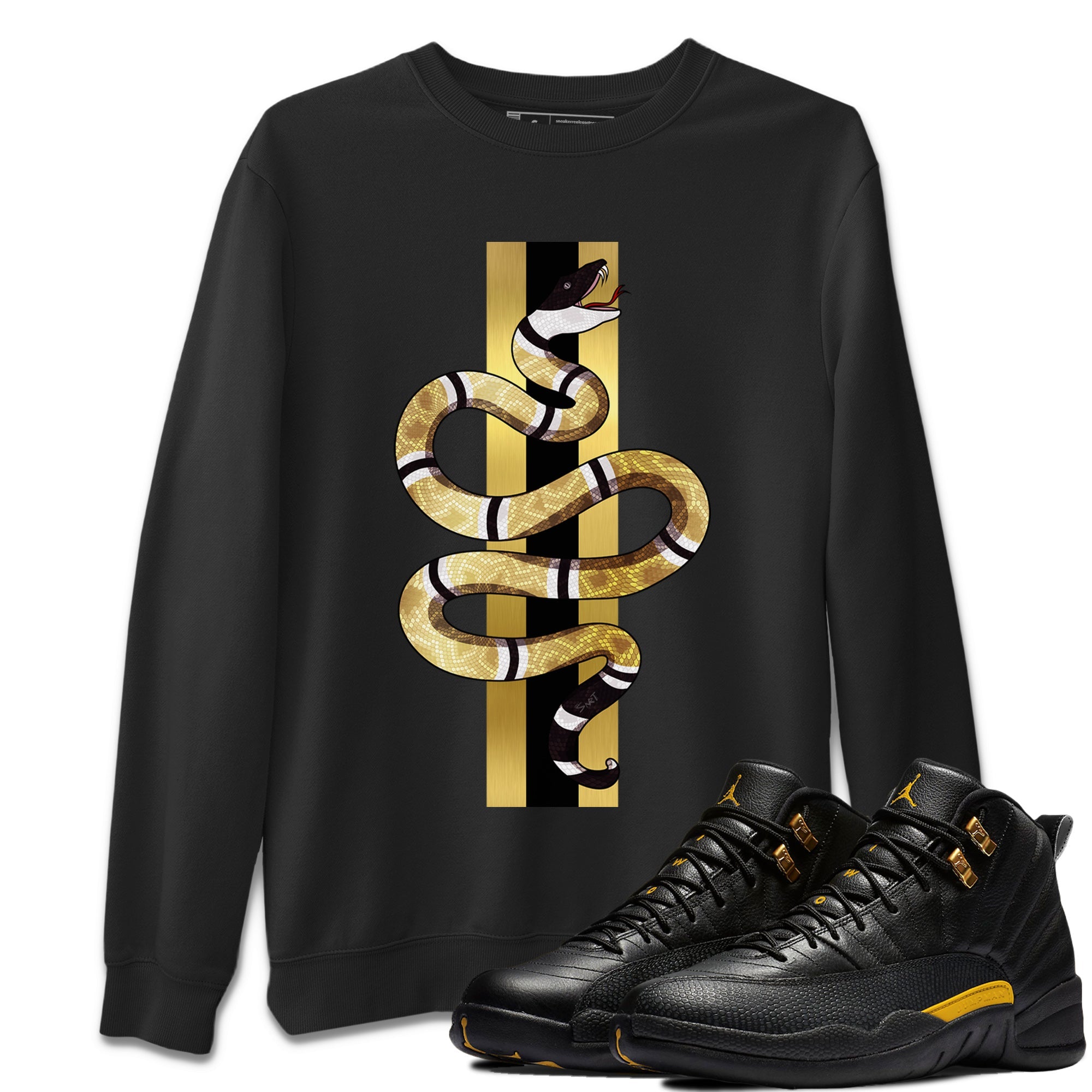 Snake Unisex Tops - Air Jordan 12 Black Taxi