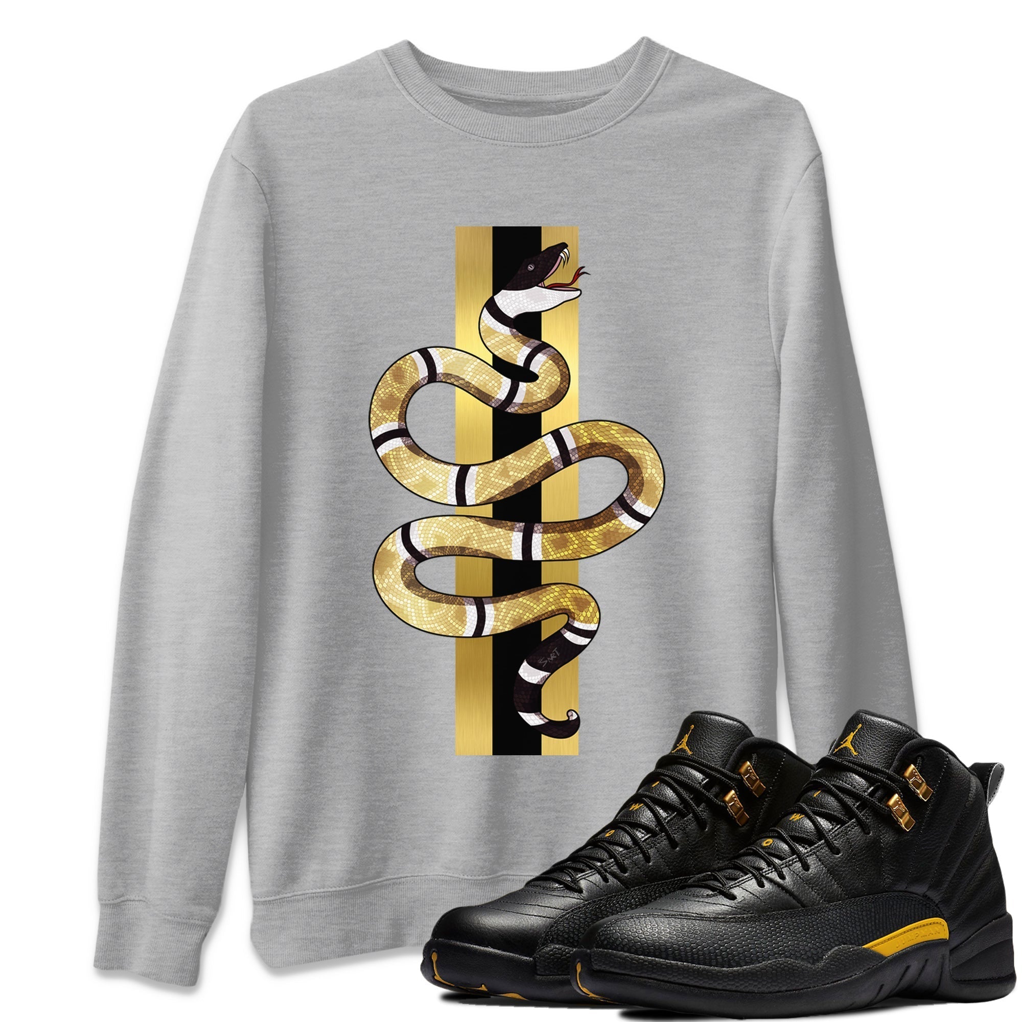 Snake Unisex Tops - Air Jordan 12 Black Taxi