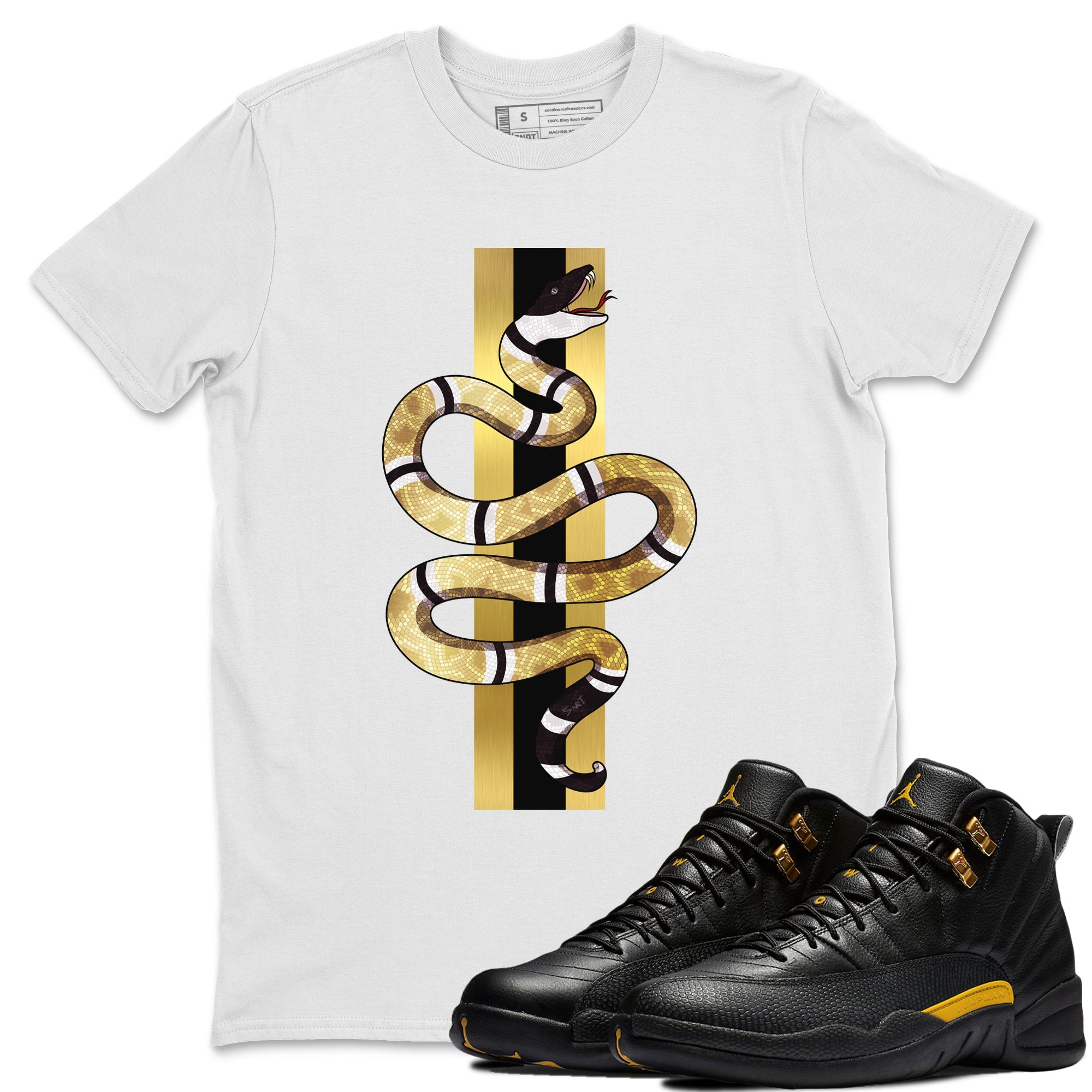 Snake Unisex Tops - Air Jordan 12 Black Taxi