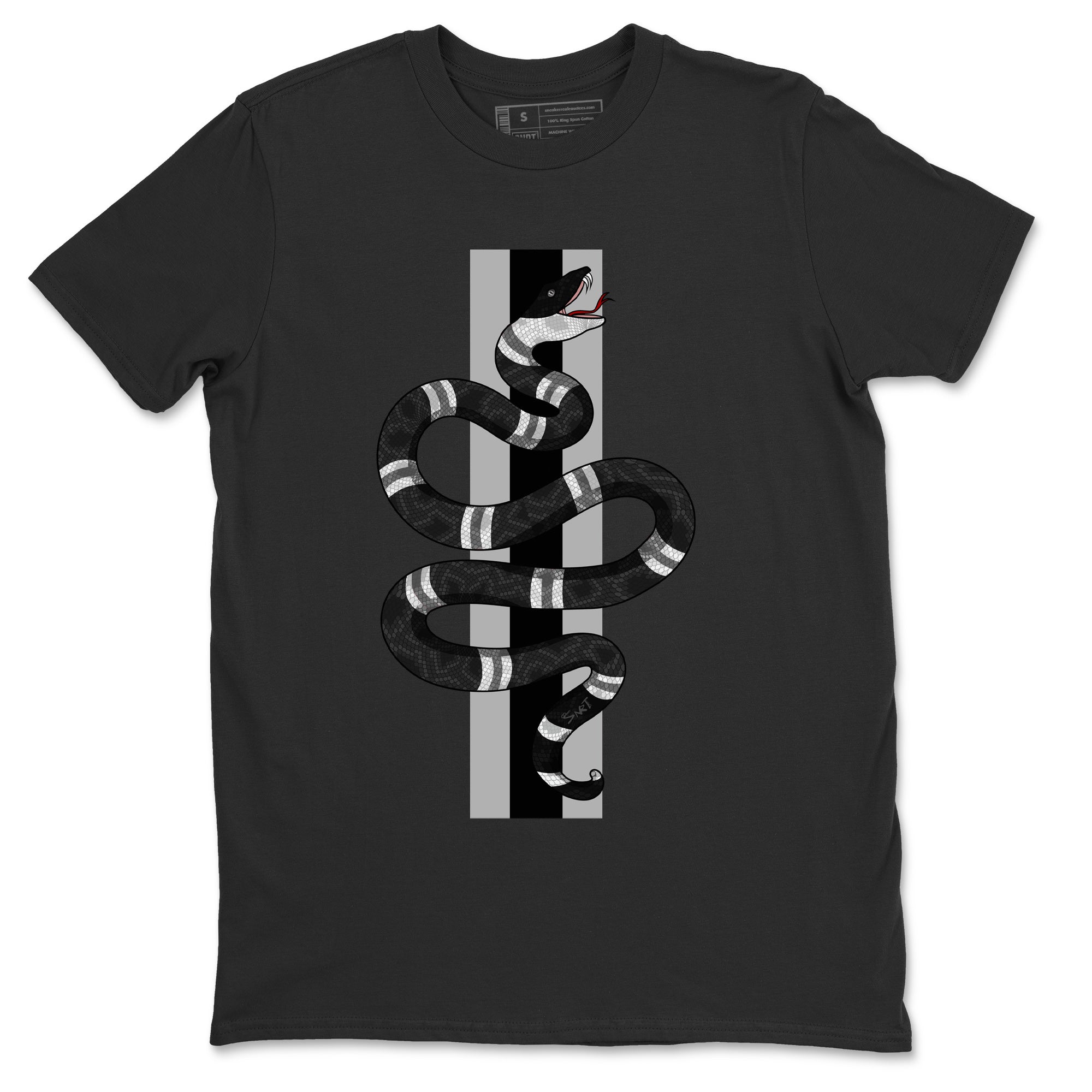 Snake Unisex Tops - Air Jordan 4 Black Canvas