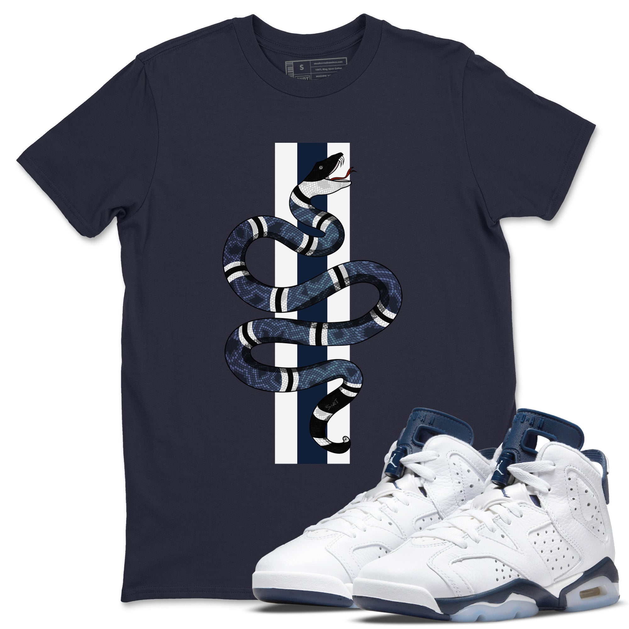 Snake Unisex Tops - Air Jordan 6 Midnight Navy