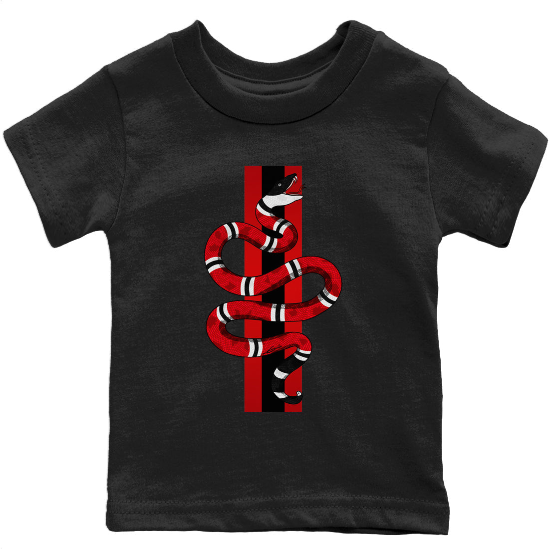 Snake Kids Tops - Air Jordan 9 Chile Red