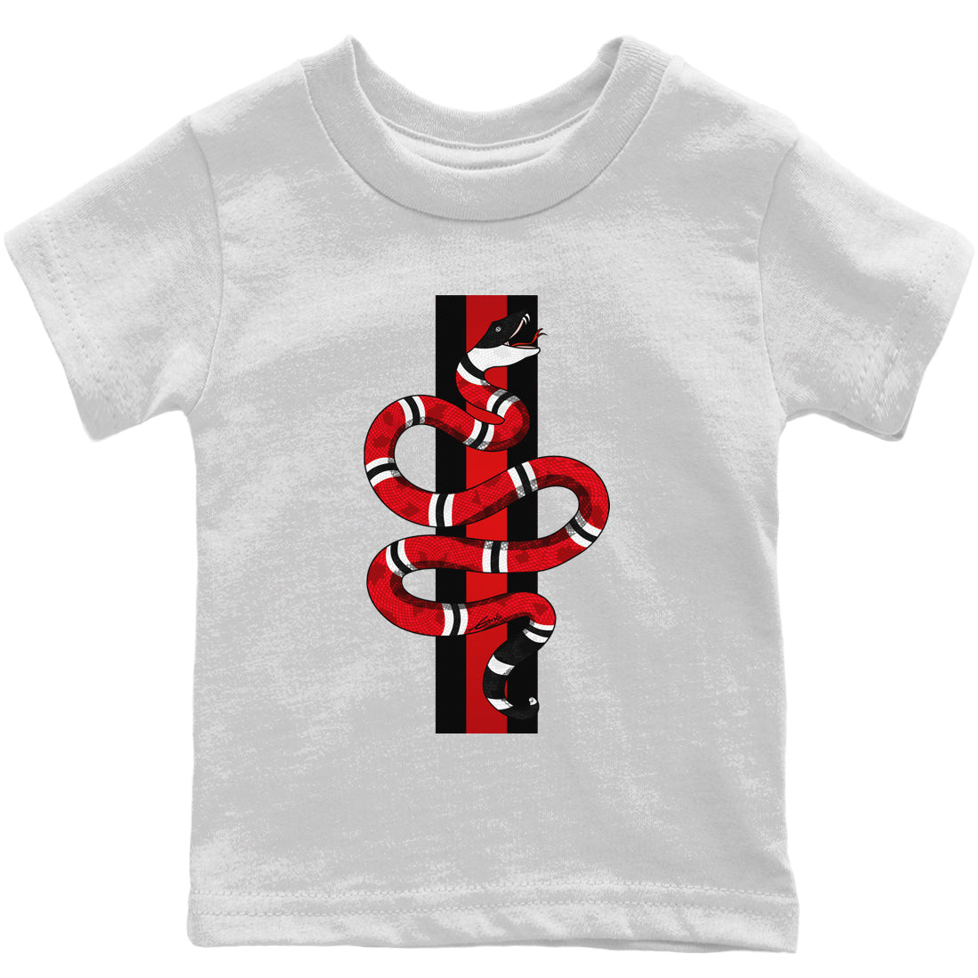 Snake Kids Tops - Air Jordan 9 Chile Red