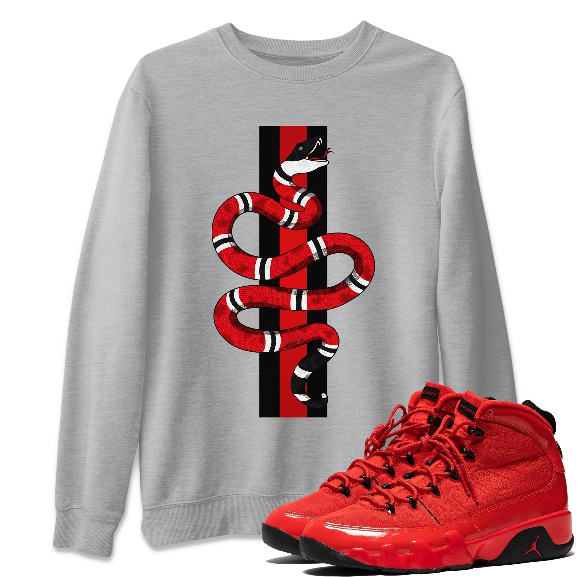 Snake Unisex Tops - Air Jordan 9 Chile Red