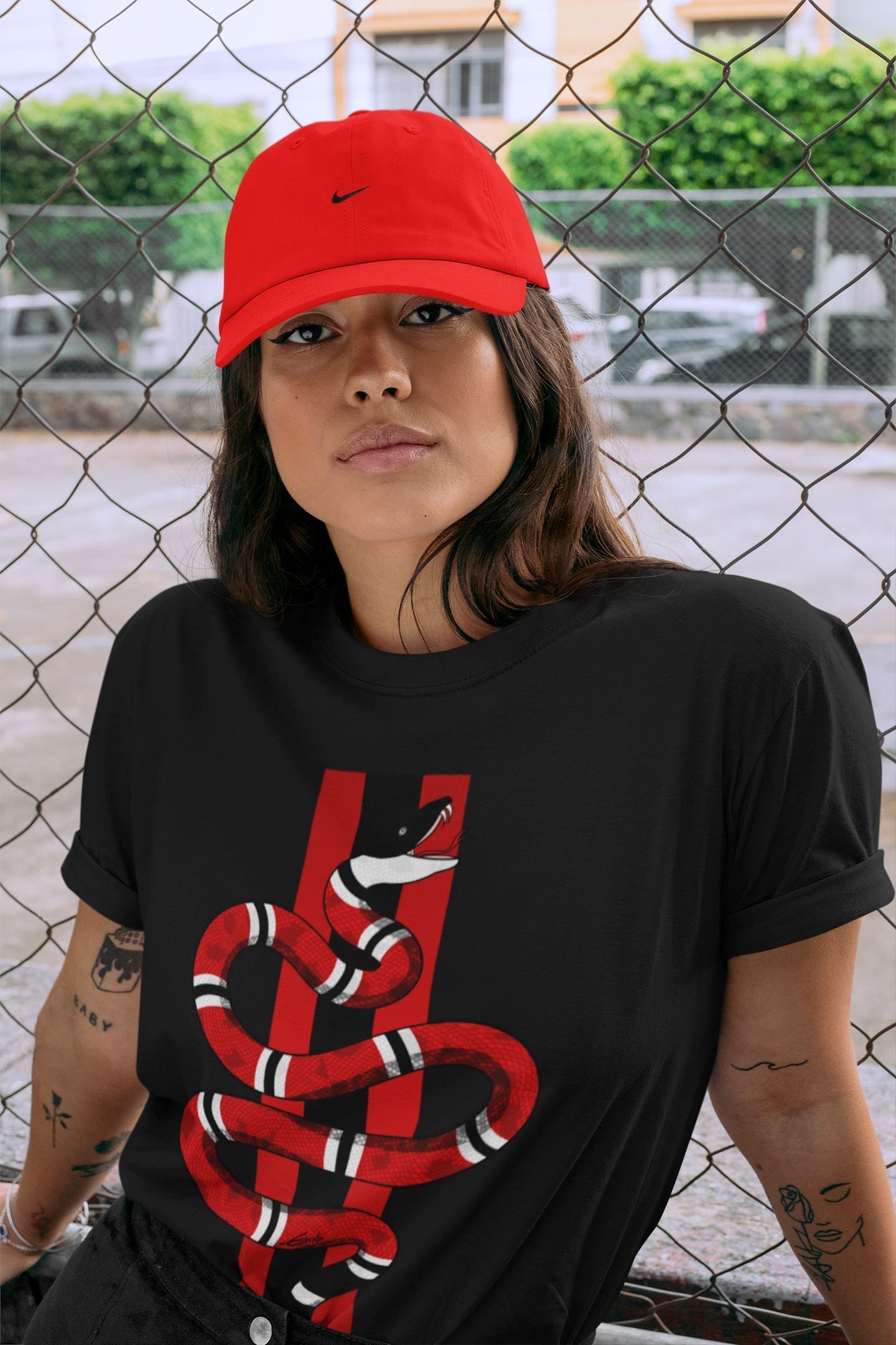 Snake Unisex Tops - Air Jordan 9 Chile Red