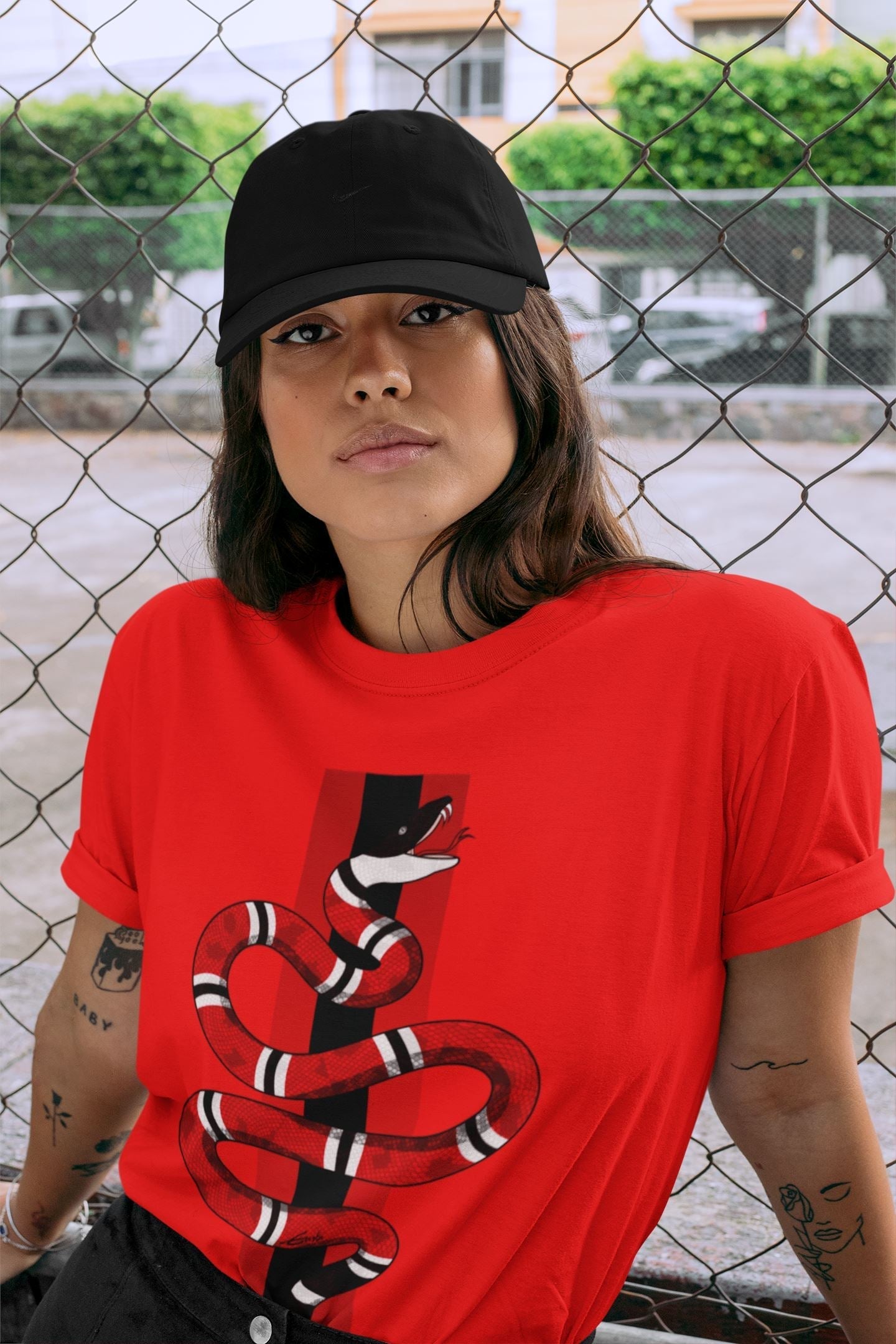 Snake Unisex Tops - Air Jordan 9 Chile Red