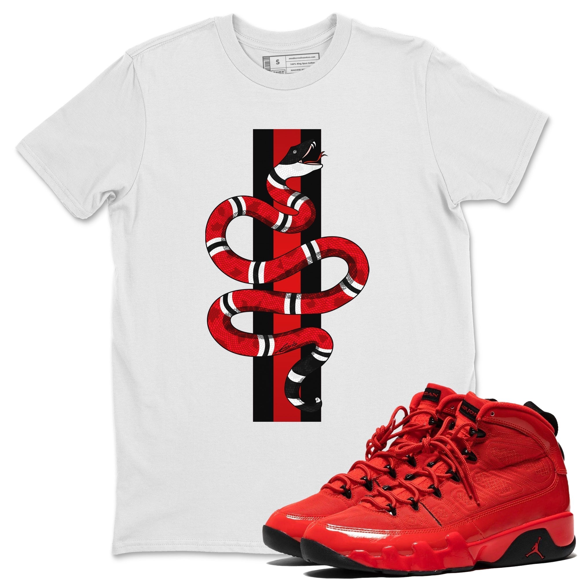 Snake Unisex Tops - Air Jordan 9 Chile Red