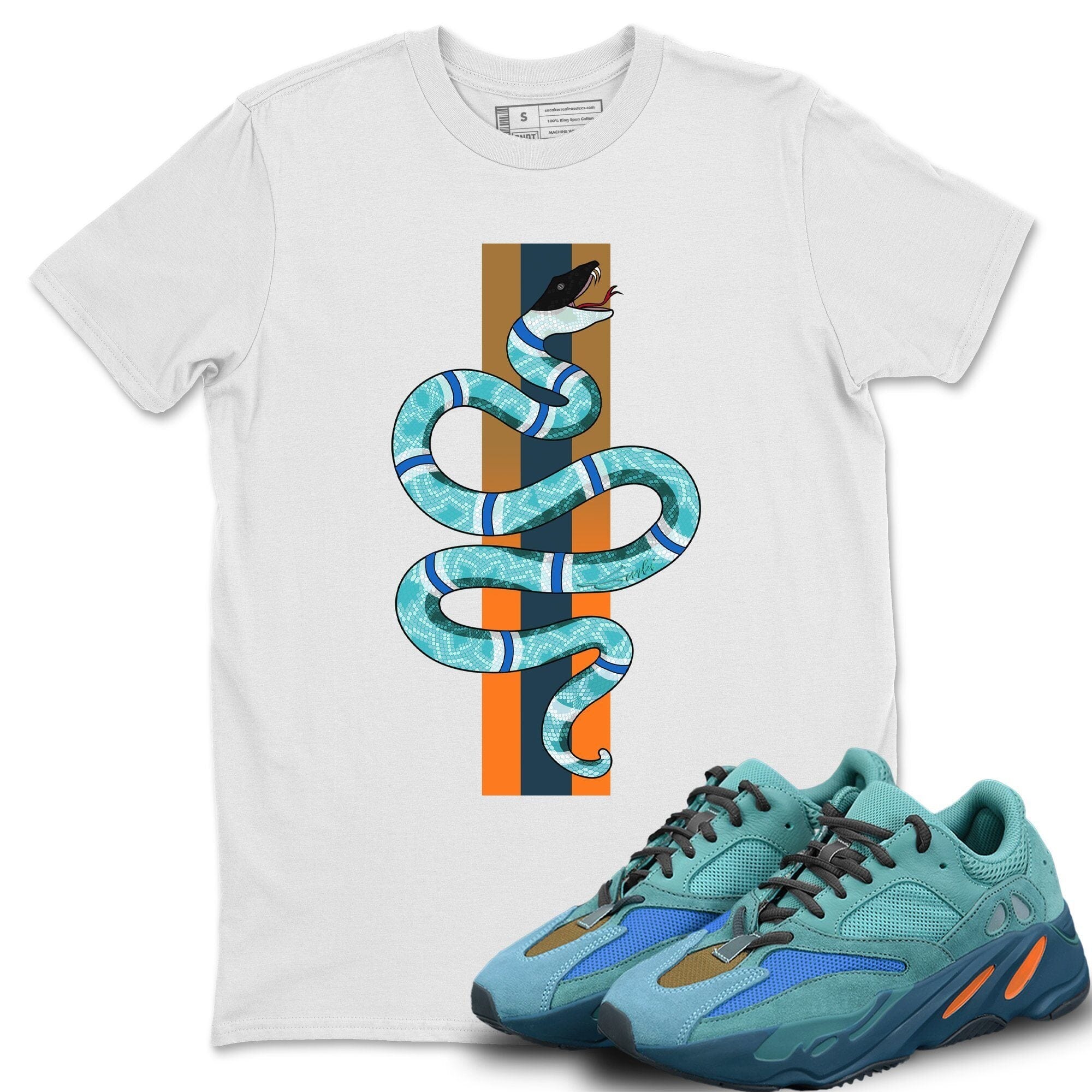 Snake Unisex Tops - Yeezy 700 Faded Azure