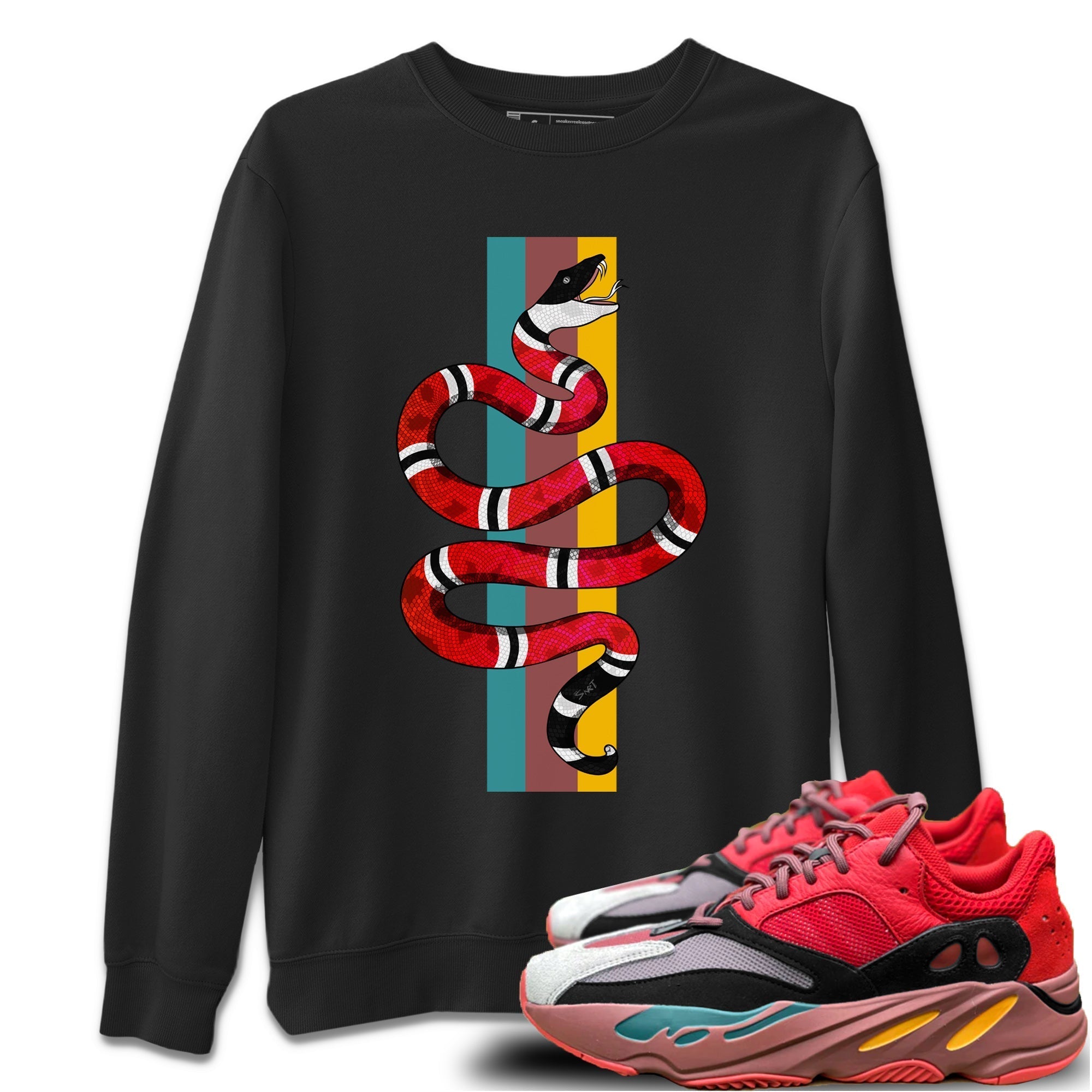 Snake Unisex Tops - Yeezy 700 Hi-Res Red