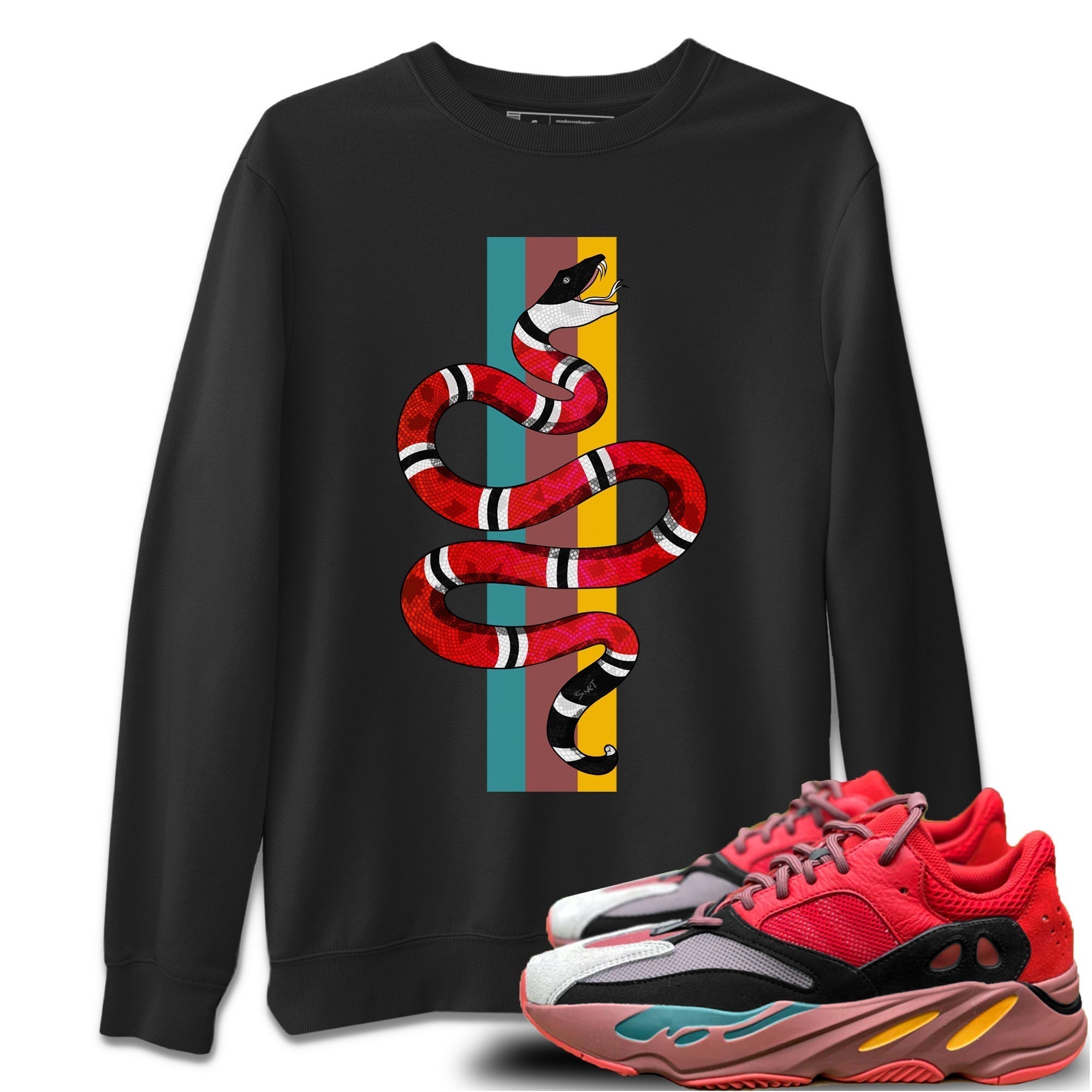 Snake Unisex Tops - Yeezy 700 Hi-Res Red