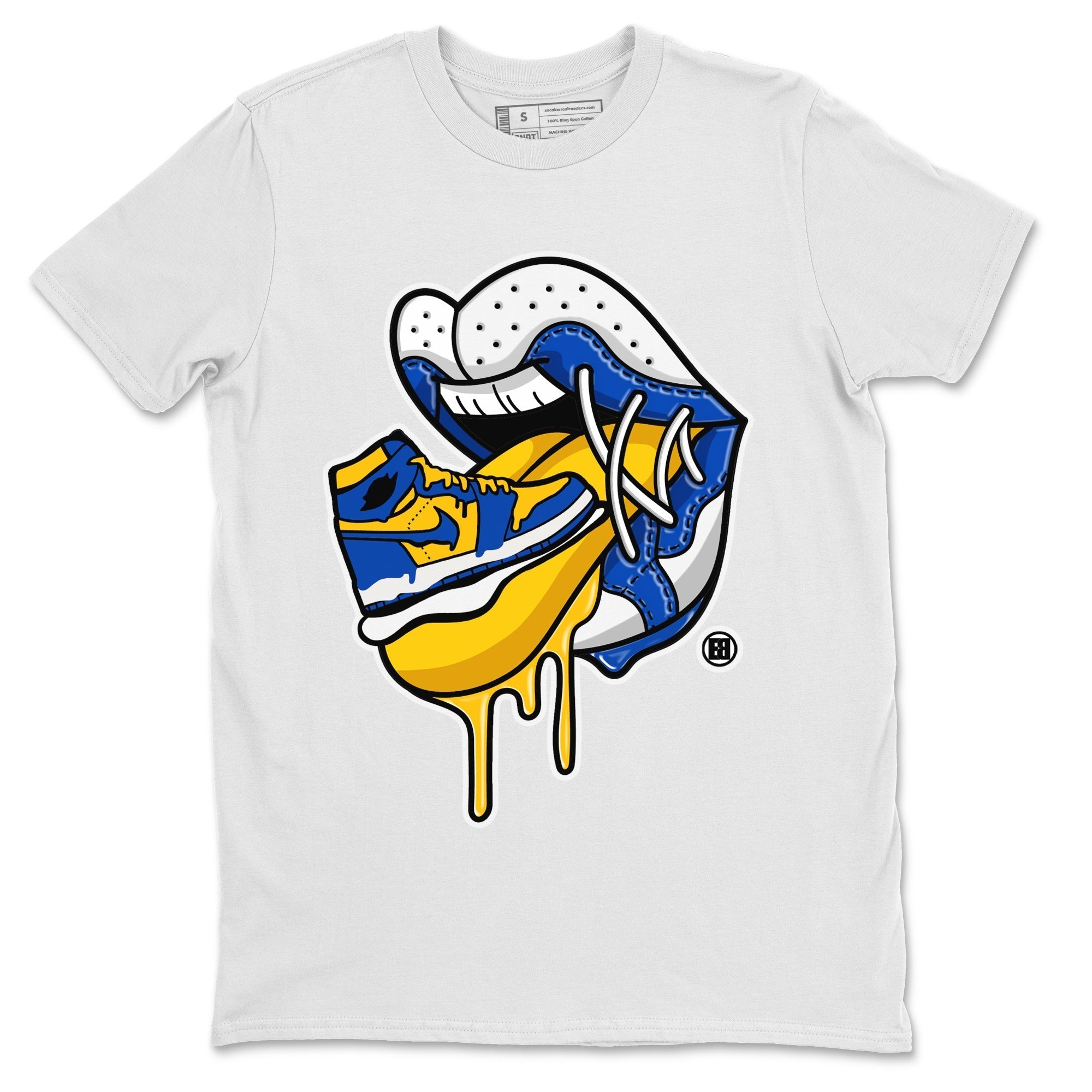 snkmatch Addiction 2 Unisex Tops - Air Jordan 1 Game Royal Varsity Maize