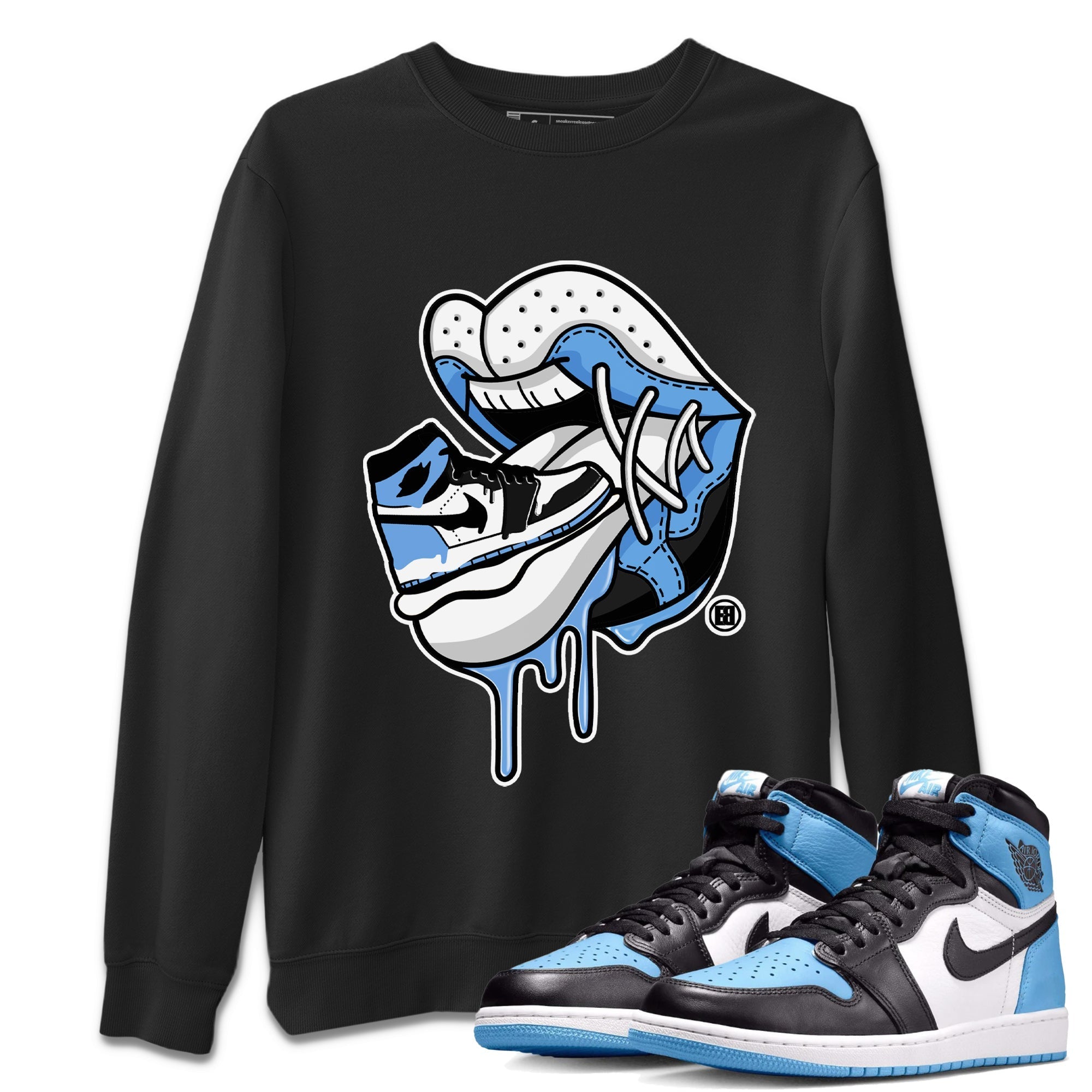 snkmatch Addiction 2 Unisex Tops - Air Jordan 1 UNC Toe