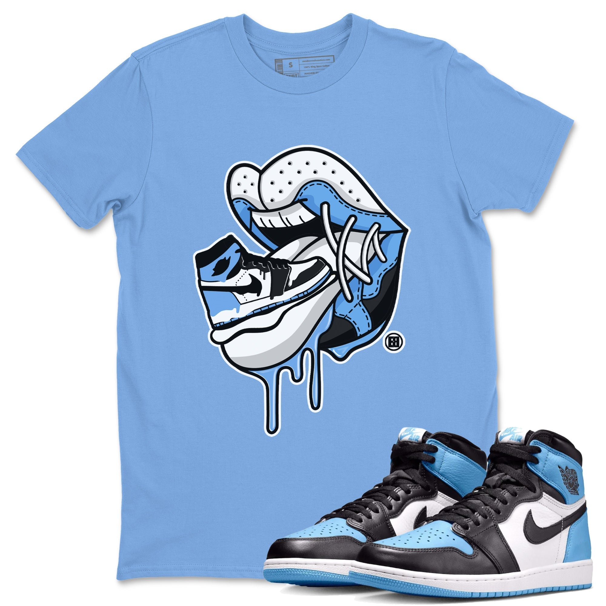 snkmatch Addiction 2 Unisex Tops - Air Jordan 1 UNC Toe