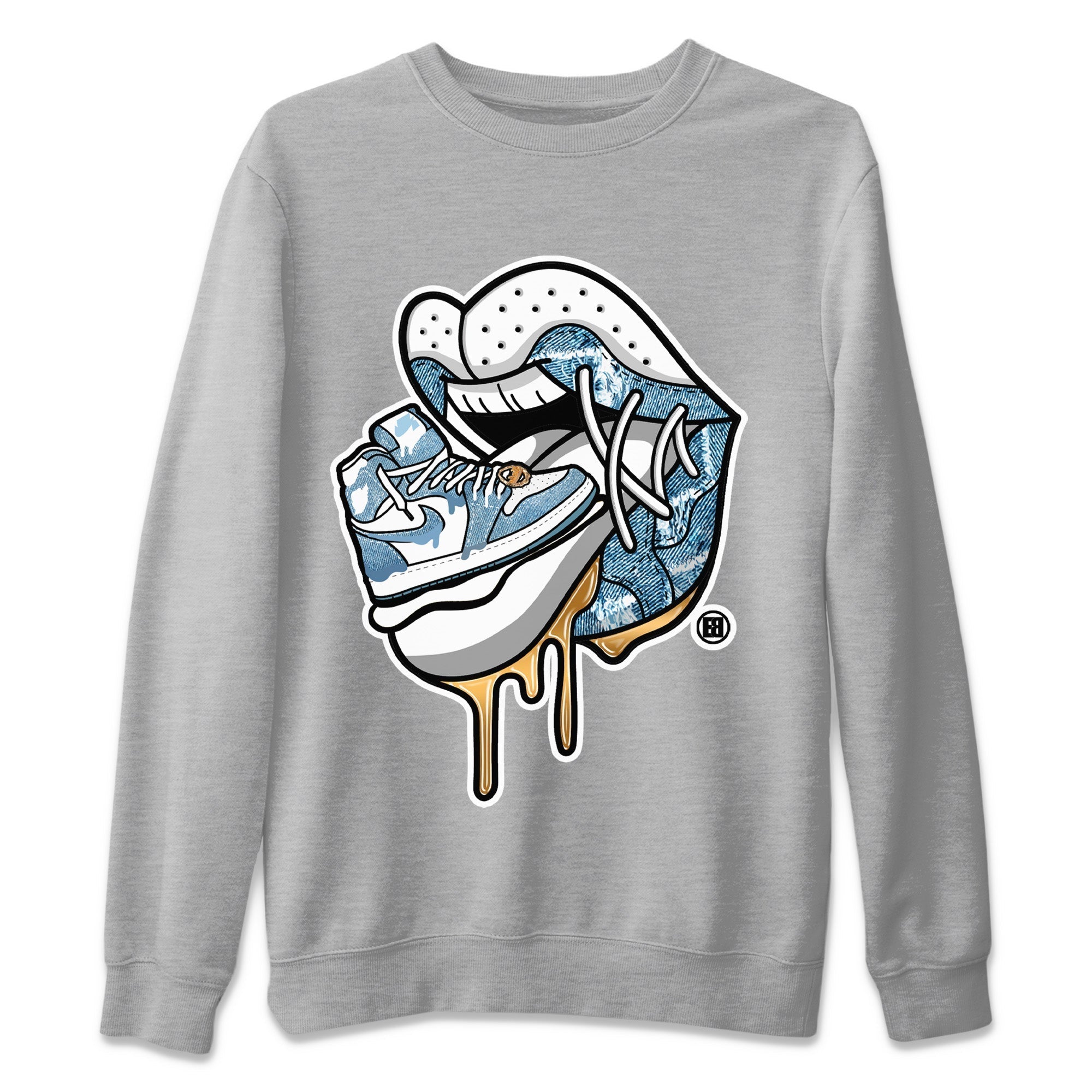 snkmatch Addiction 2 Unisex Tops - Air Jordan 1 Denim