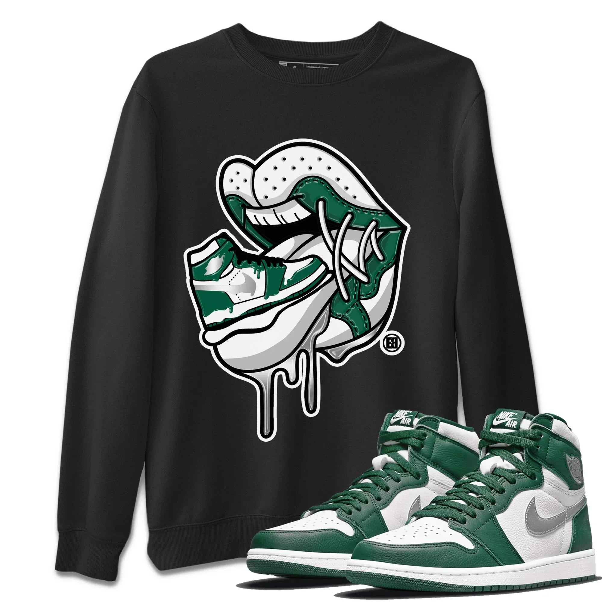 snkmatch Addiction 2 Unisex Tops - Air Jordan 1 Gorge Green