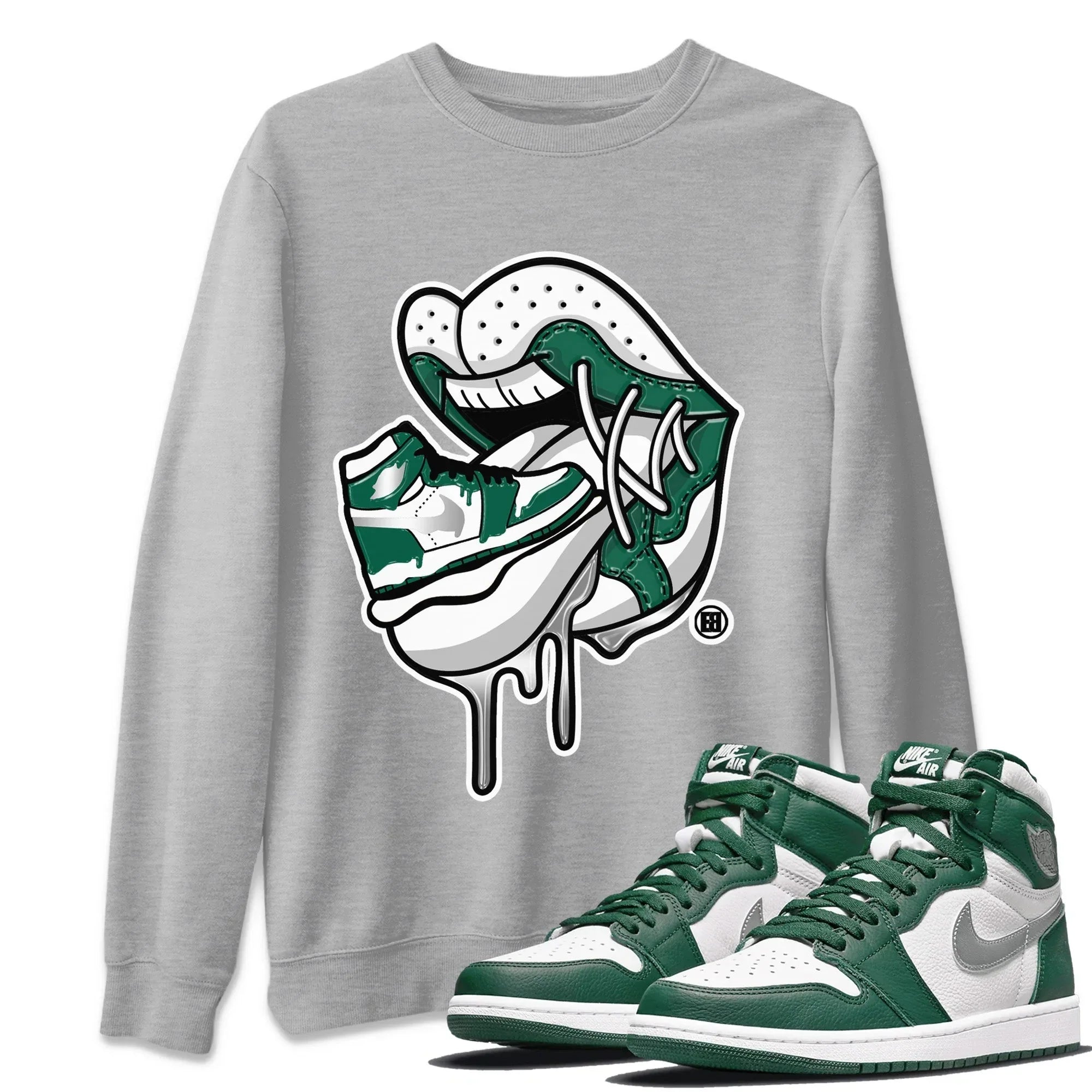 snkmatch Addiction 2 Unisex Tops - Air Jordan 1 Gorge Green