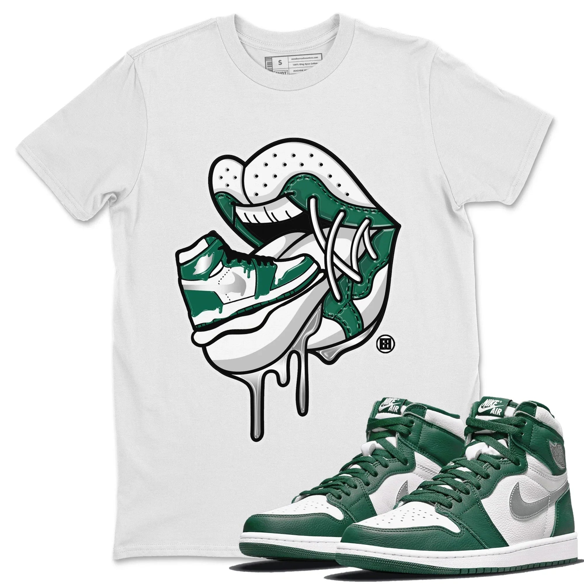 snkmatch Addiction 2 Unisex Tops - Air Jordan 1 Gorge Green