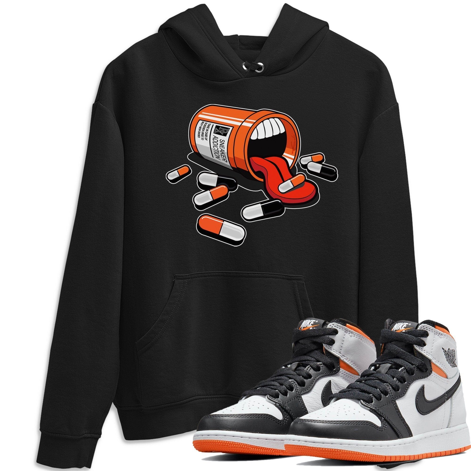 snkmatch Addiction Unisex Tops - Air Jordan 1 Electro Orange
